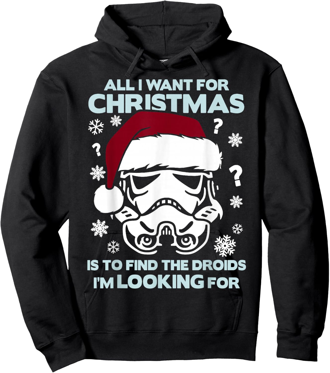 Star Wars Storm Trooper Droid Looking Christmas Hoodie - Hoodie | Black
