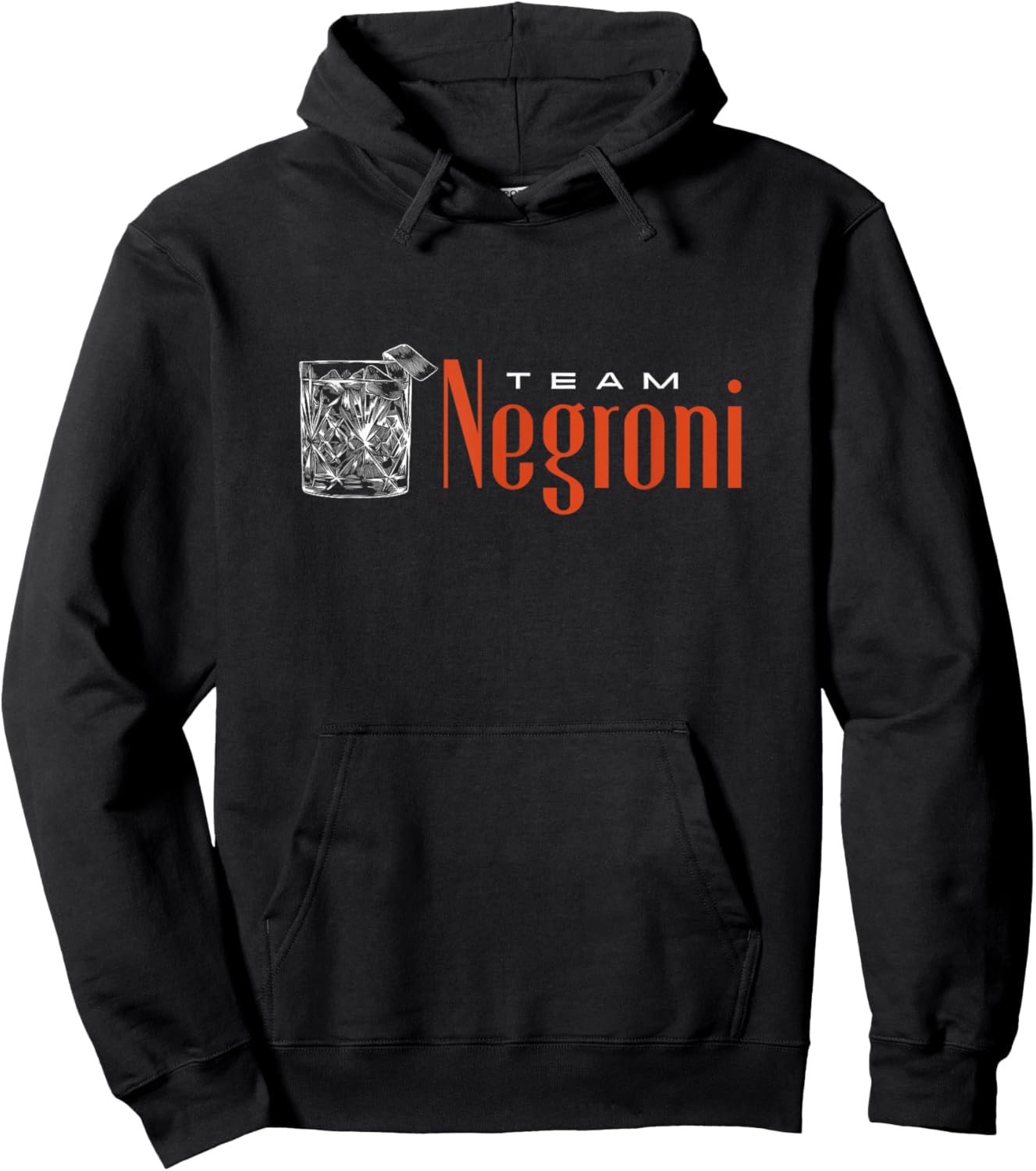 Team Negroni | Classic Gin Vermouth Cocktail Drink & Club Hoodie - Hoodie | Black