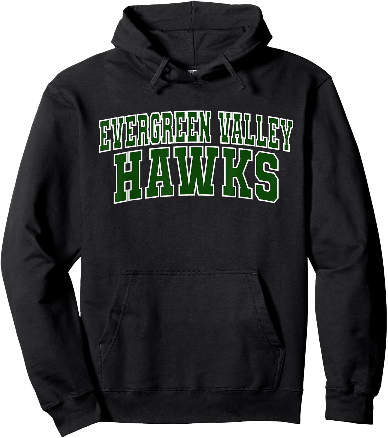 Evergreen Valley College Hawks Athletics Sports Fan Hoodie - Hoodie | Black