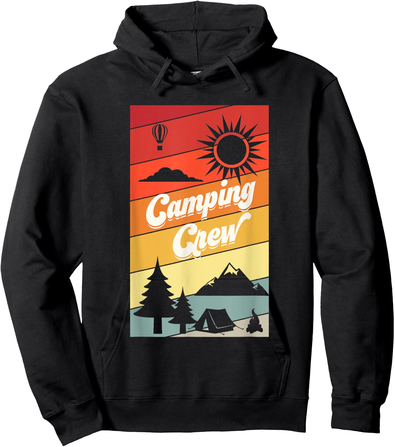 Camping Crew Shirt Camping Shirts For Family Camping Trip Hoodie - Hoodie | Black