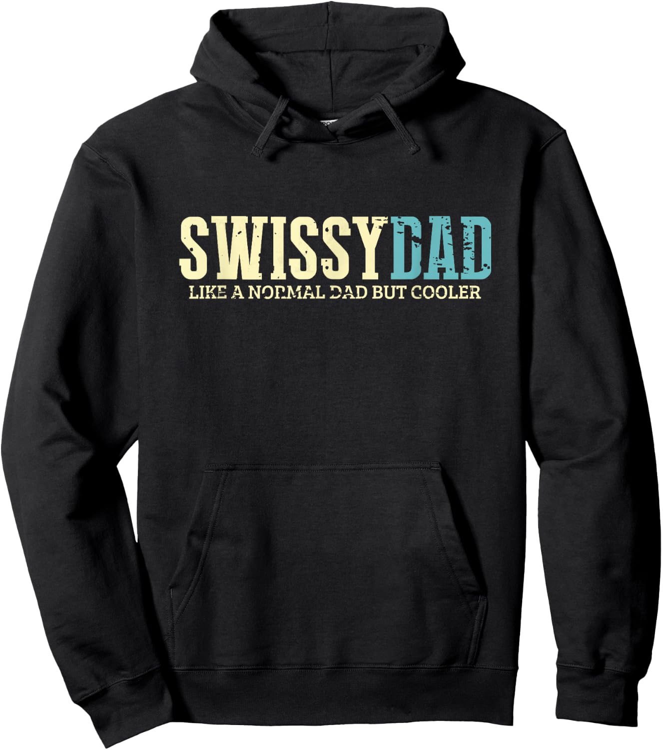 Swissy Dad Funny Shirt Greater Swiss Mountain Dogs Lover Hoodie - Hoodie | Black
