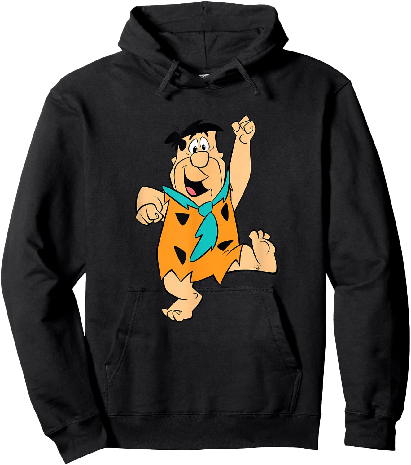 The Flintstones Big Solo Shot Fred Flintstone Hoodie - Hoodie | Black