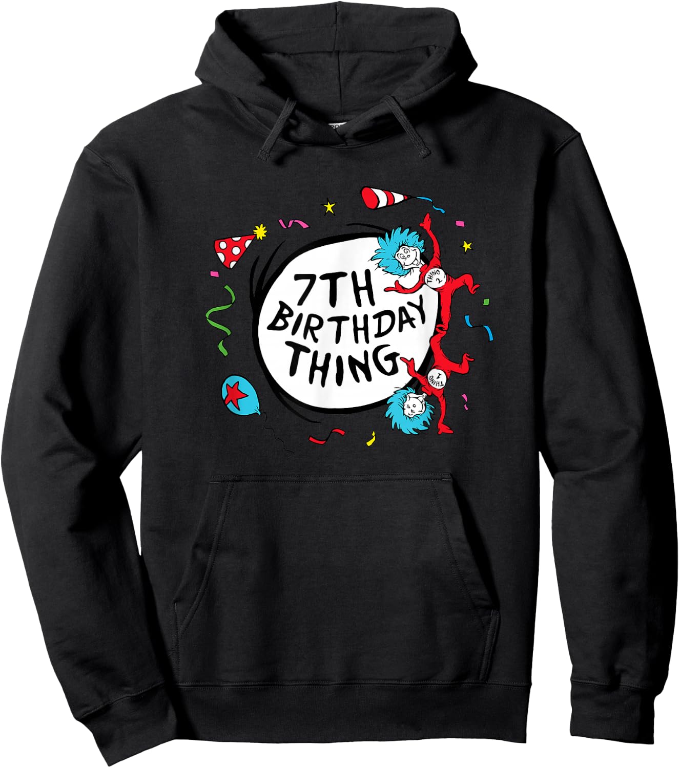 Dr. Seuss 7th Birthday Thing Hoodie - Hoodie | Black