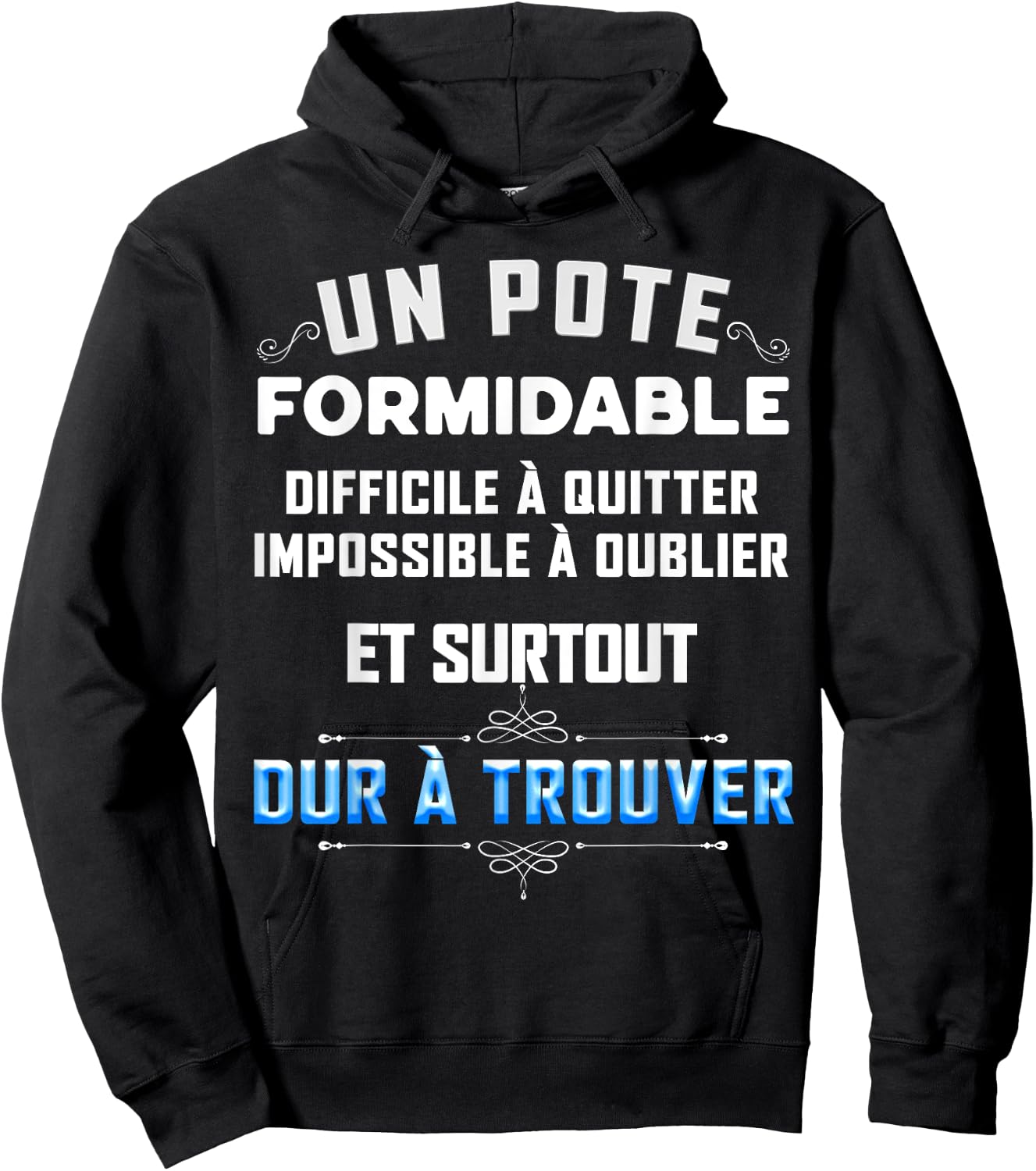 Super Message For A Friend Gift Man Best Boyfriend , Black, S Hoodie - Hoodie | Black
