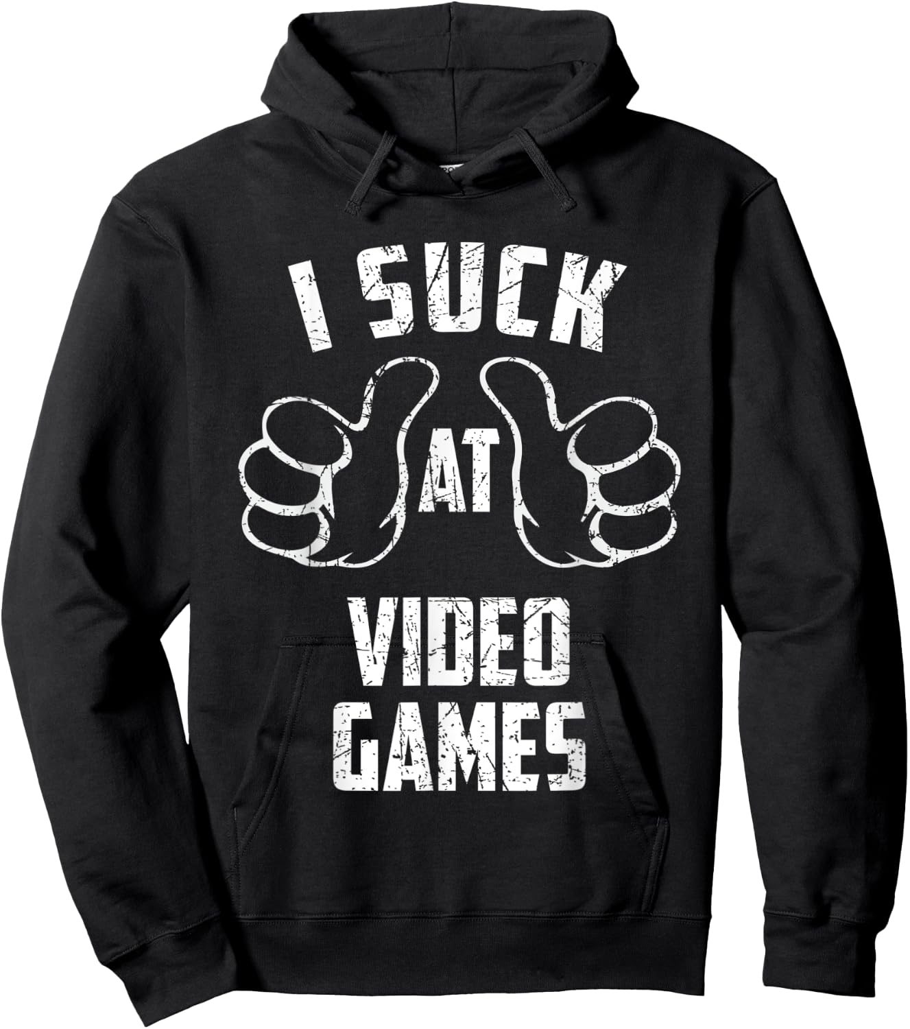 I Suck At Video Games Sarcastic Video Games Loser Hoodie - Hoodie | Black