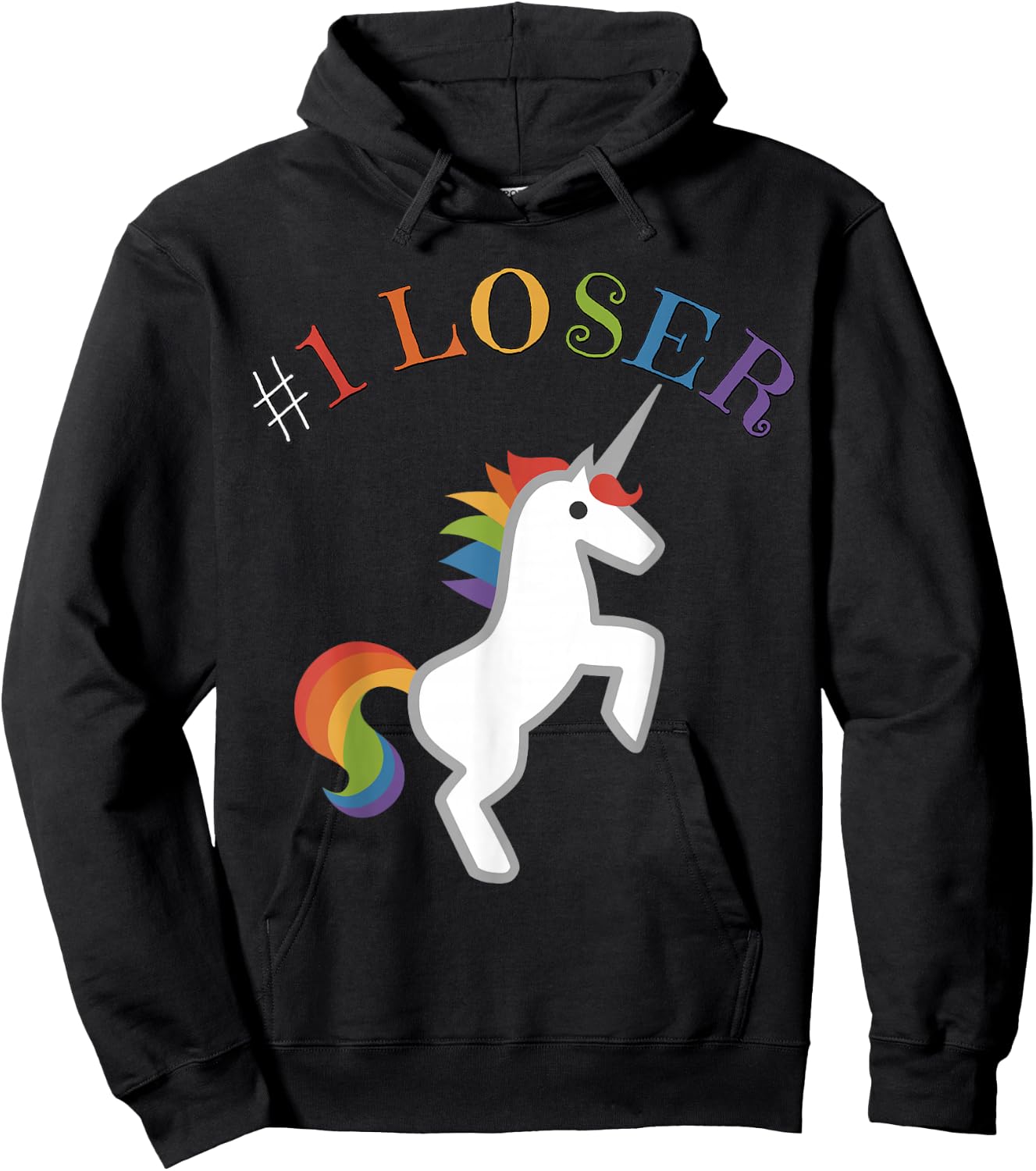 Sarcastic Funny #1 Loser Penalty Competition Loss Hoodie - Hoodie | Black