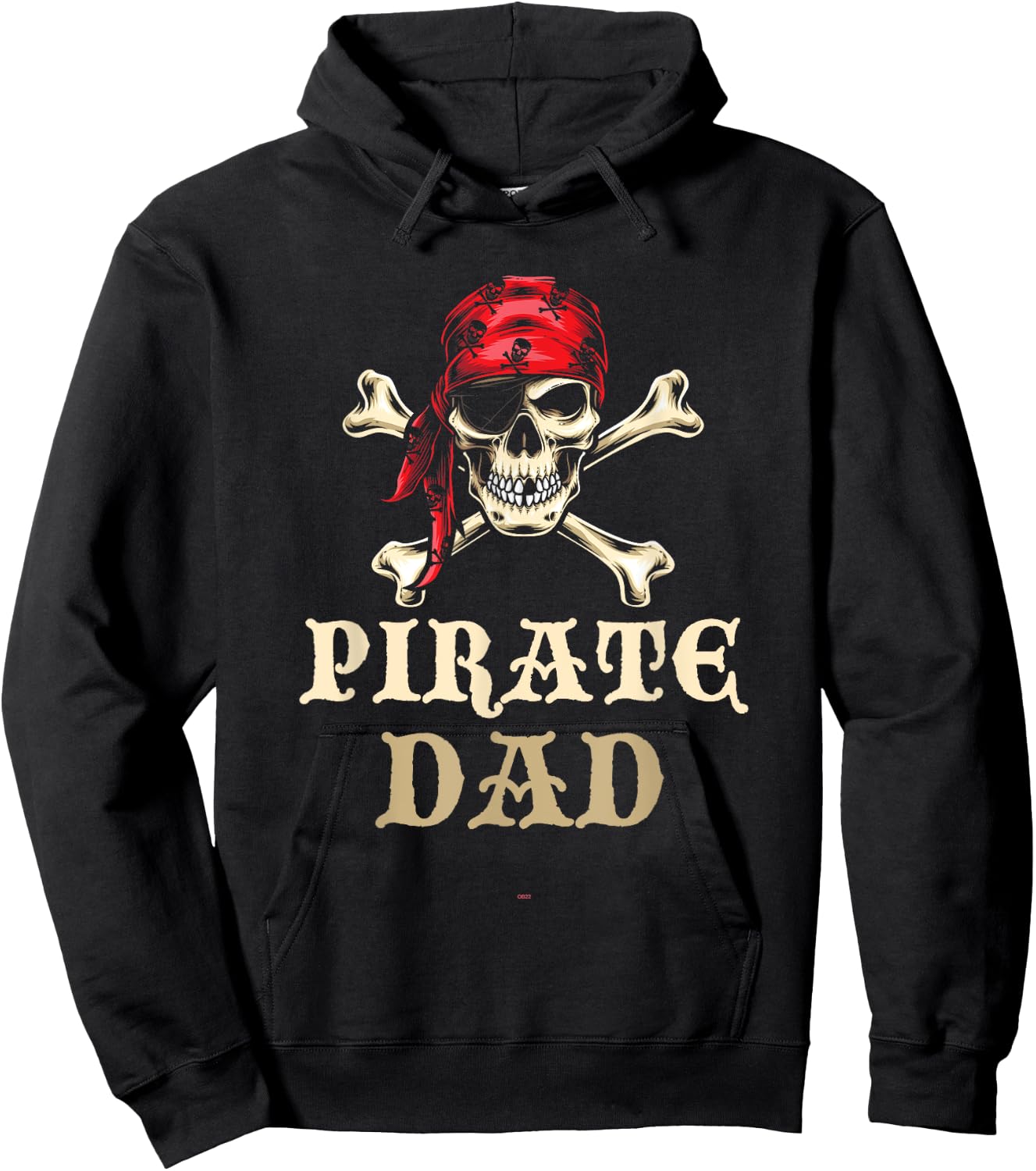 Pirate Dad Skull Halloween Funny Matching Family Costume , Black, S Hoodie - Hoodie | Black