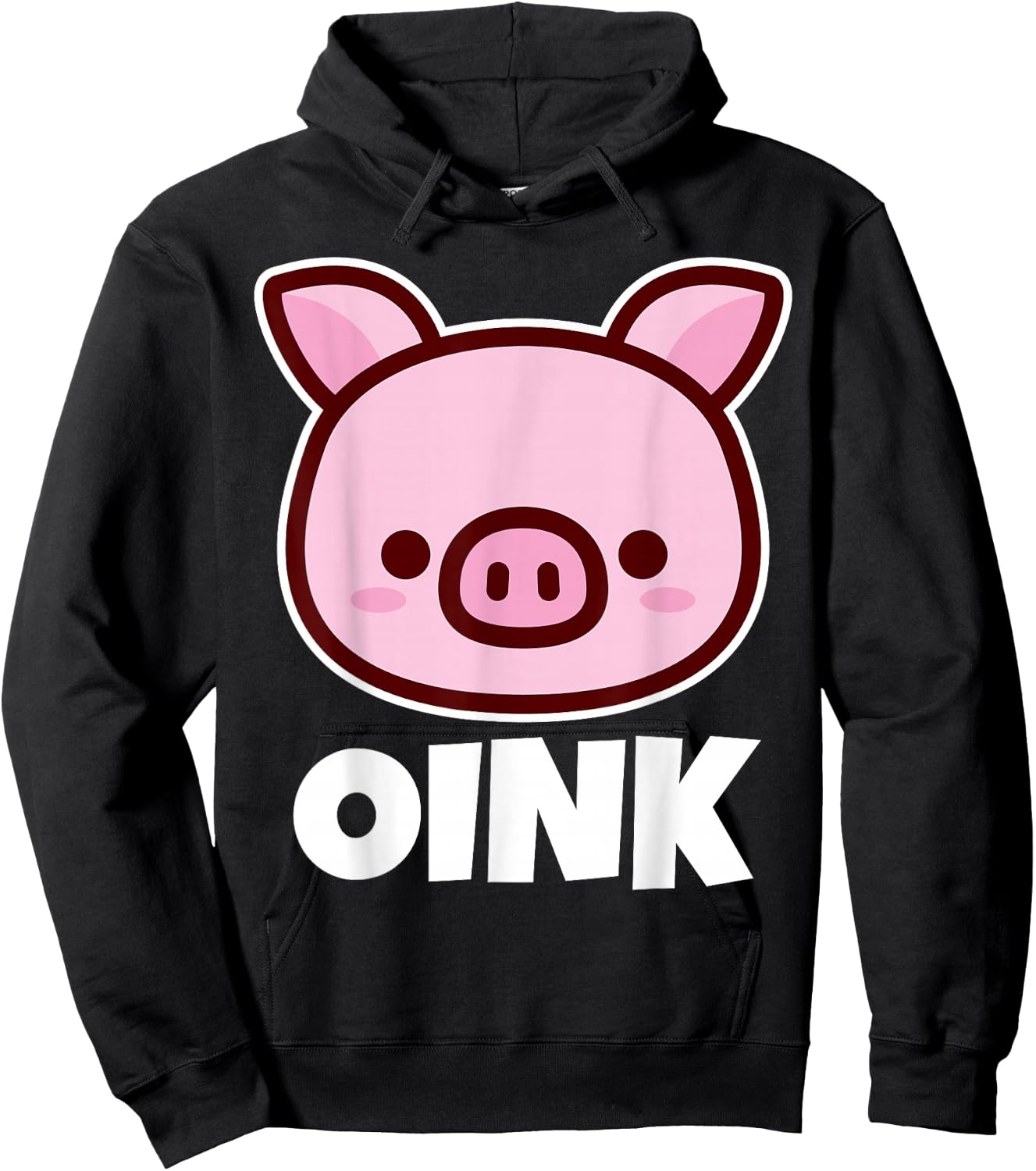 OINK Pig Stuff | Pig Lover Stuff | Kids Pig Hoodie - Hoodie | Black