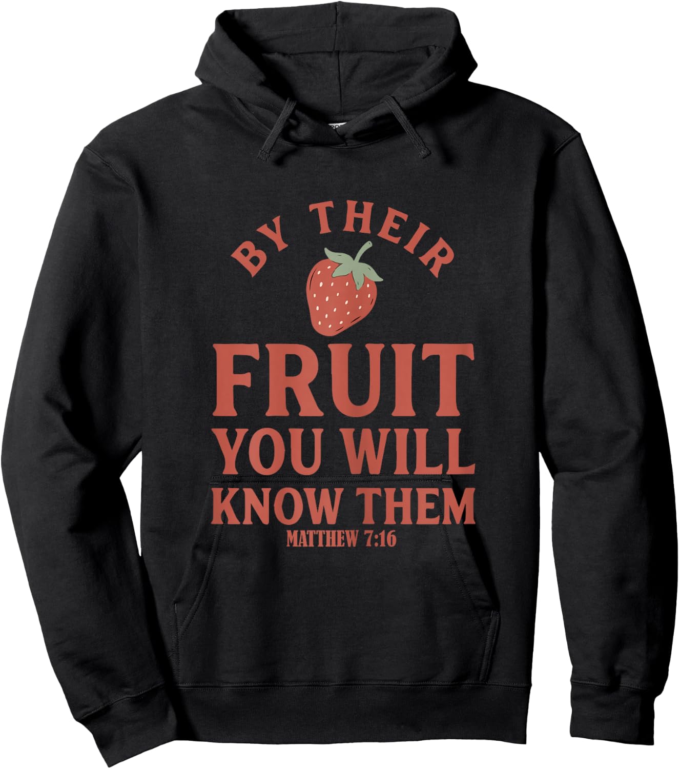 By Their Fruit You Will Know Them Christian Stripes Summer Hoodie - Hoodie | Black