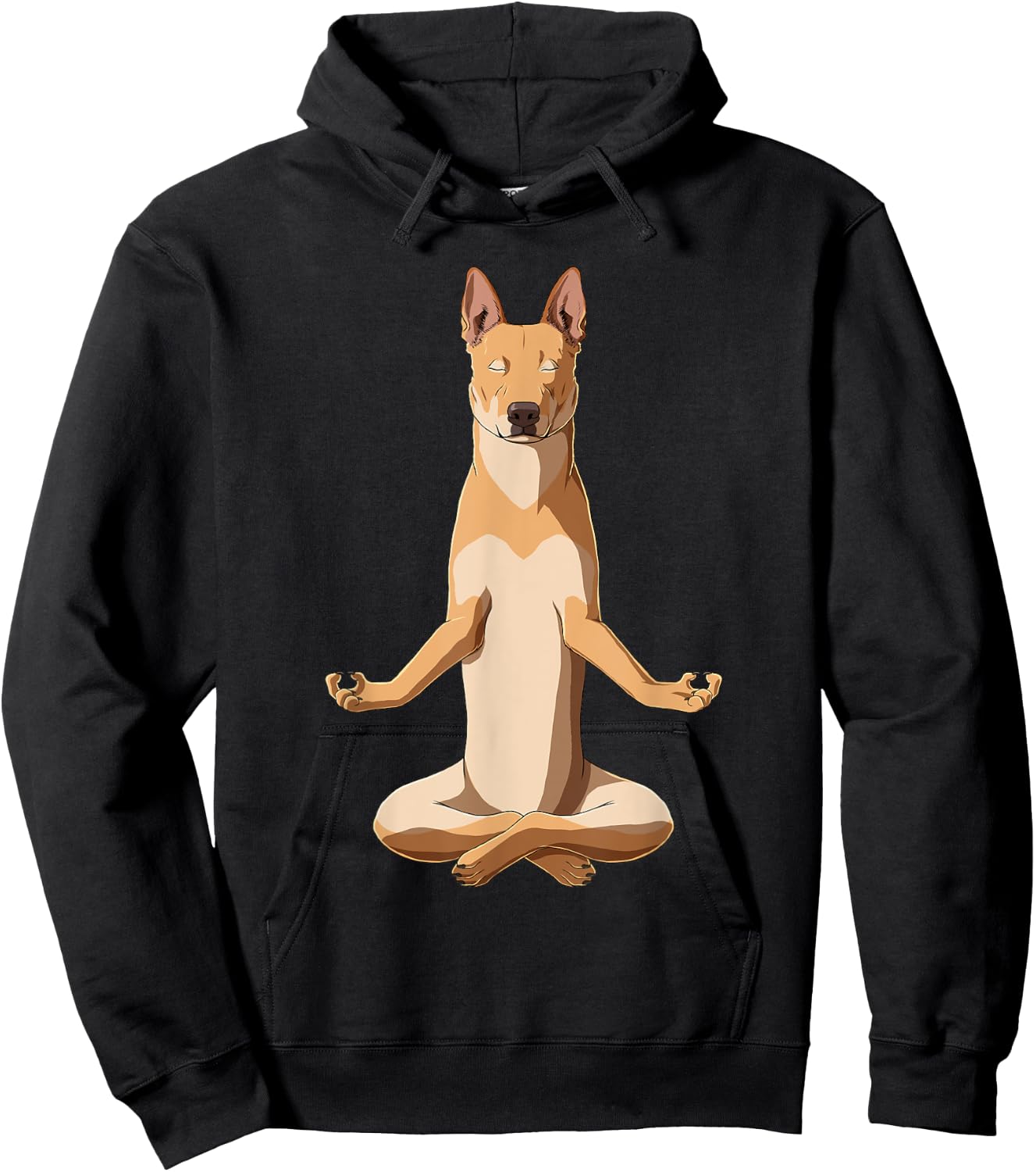 Funny Yoga Carolina Dog Women Kids Hoodie - Hoodie | Black