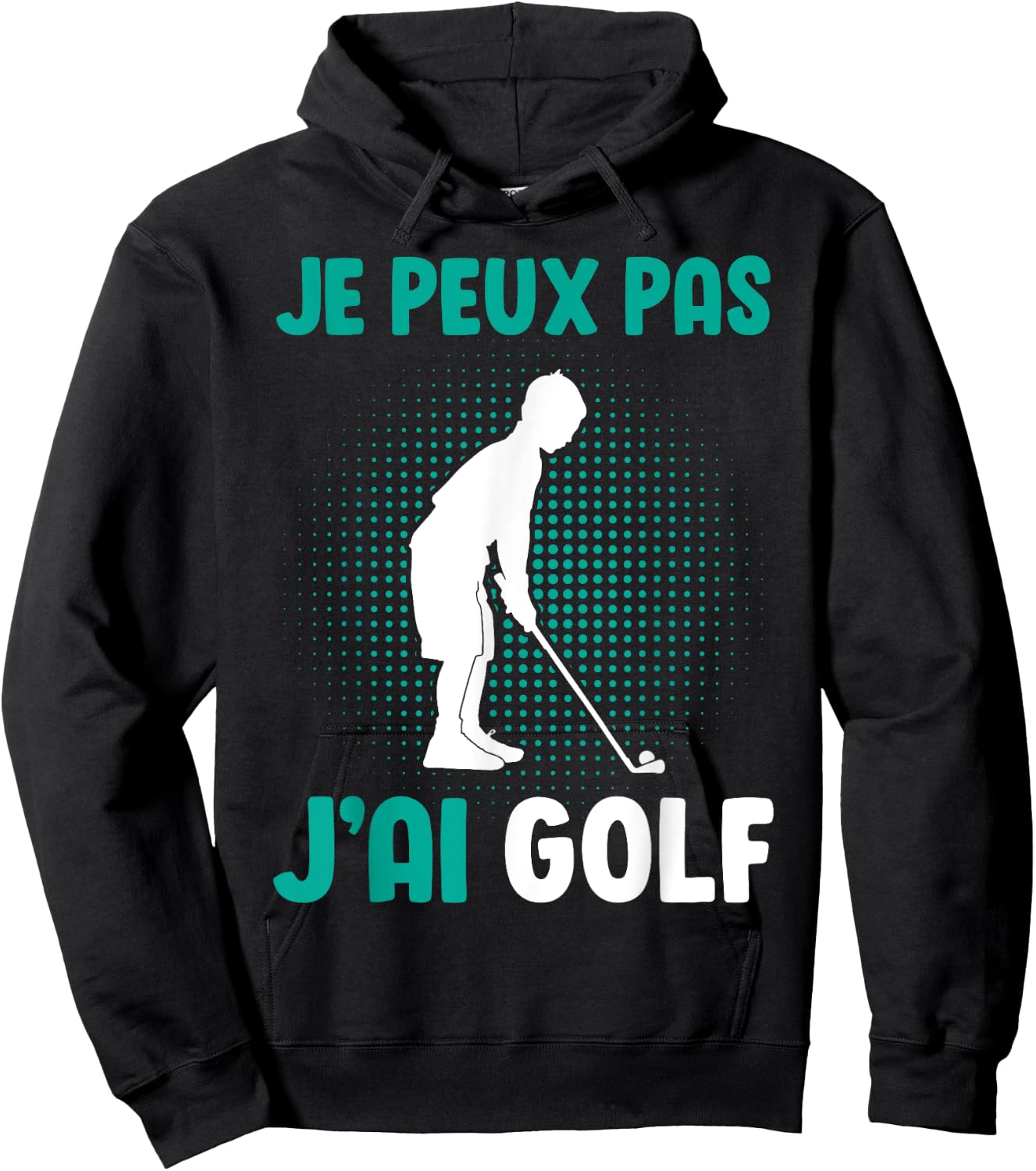 Je Peux Pas J'Ai Golf Boys' Golfer , Black, S Hoodie - Hoodie | Black