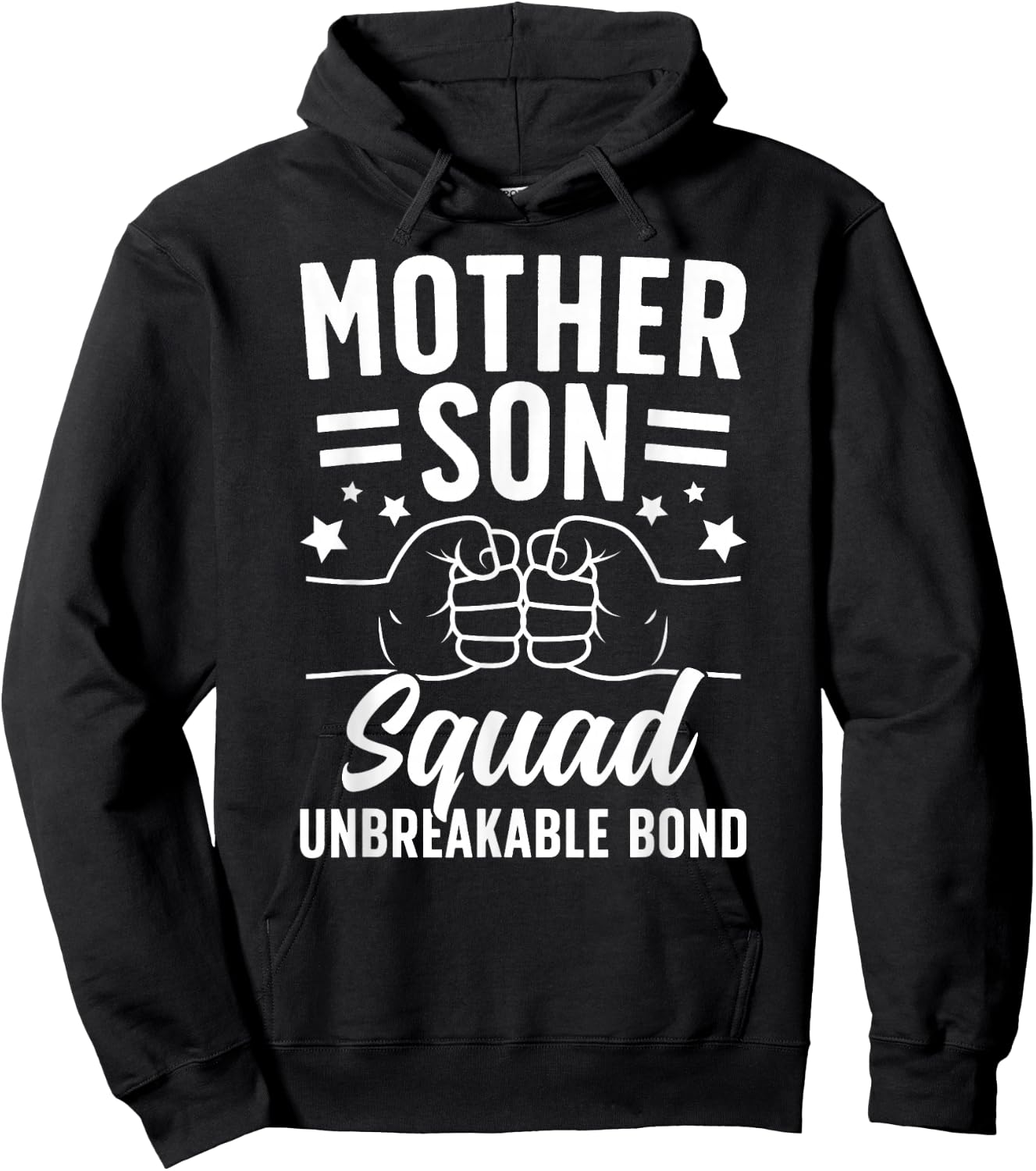Mother Son Squad Unbreakable Bond Mom Son Squad Hoodie - Hoodie | Black