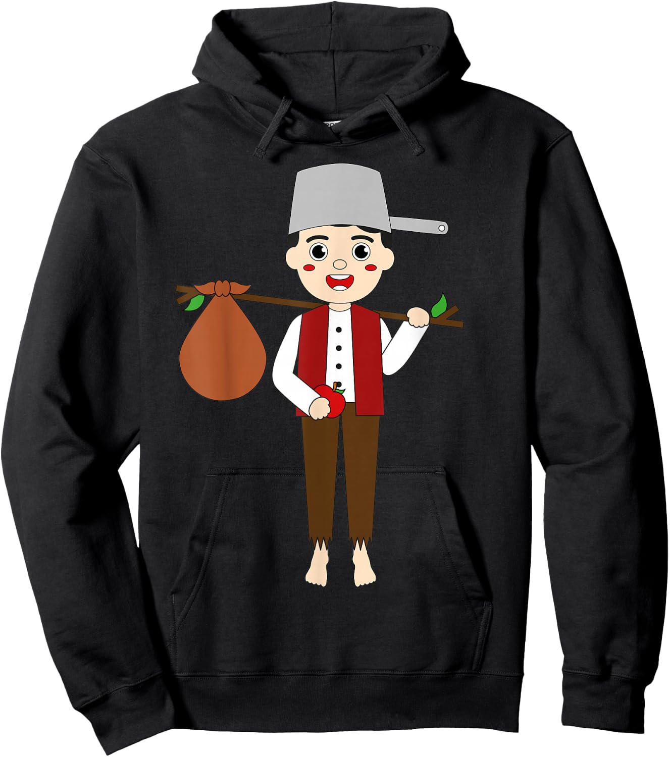 Johnny Appleseed Day Apple Tree Farmer Orchard Seed Kids Hoodie - Hoodie | Black