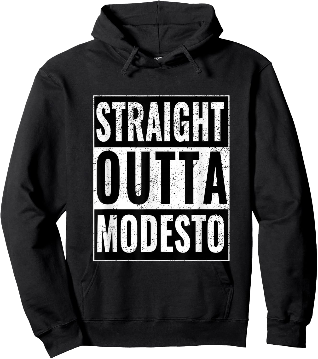 Straight Outta Modesto - Straight Out of Modesto Hoodie - Hoodie | Black