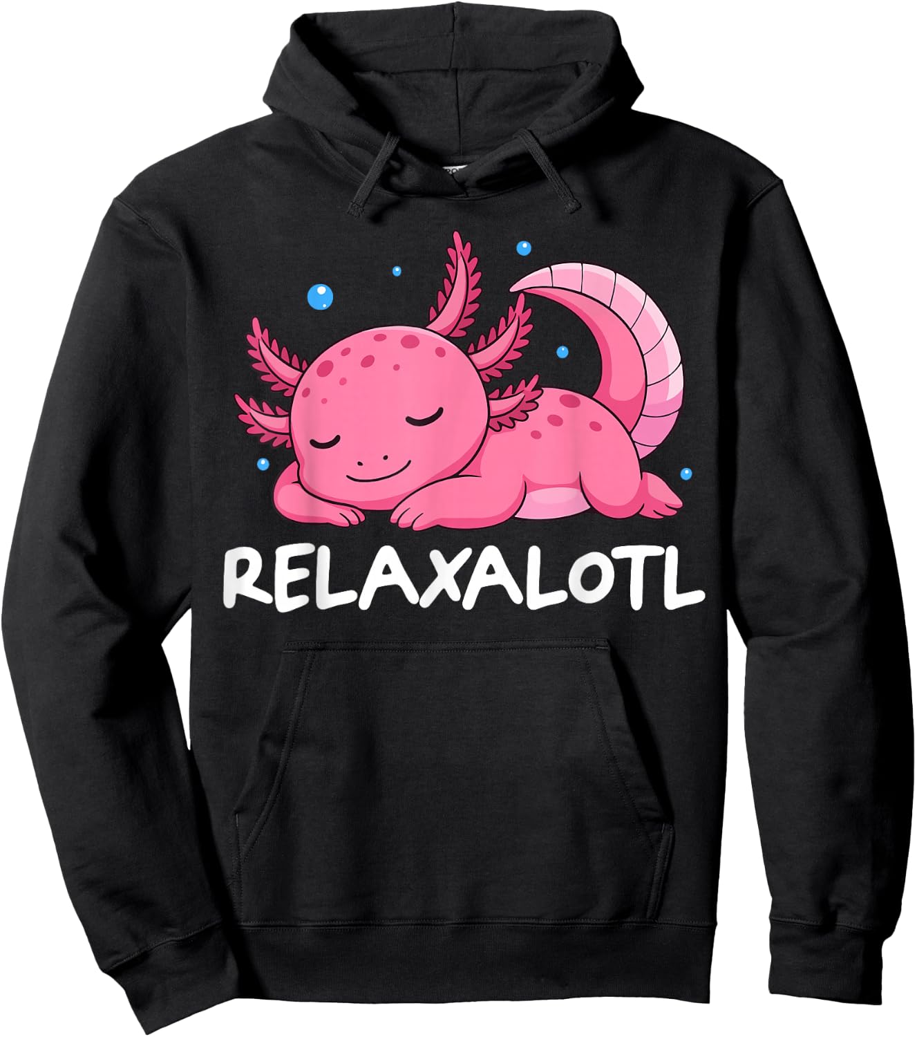 Relaxalotl Axolotl Relax Sleeping Hoodie - Hoodie | Black
