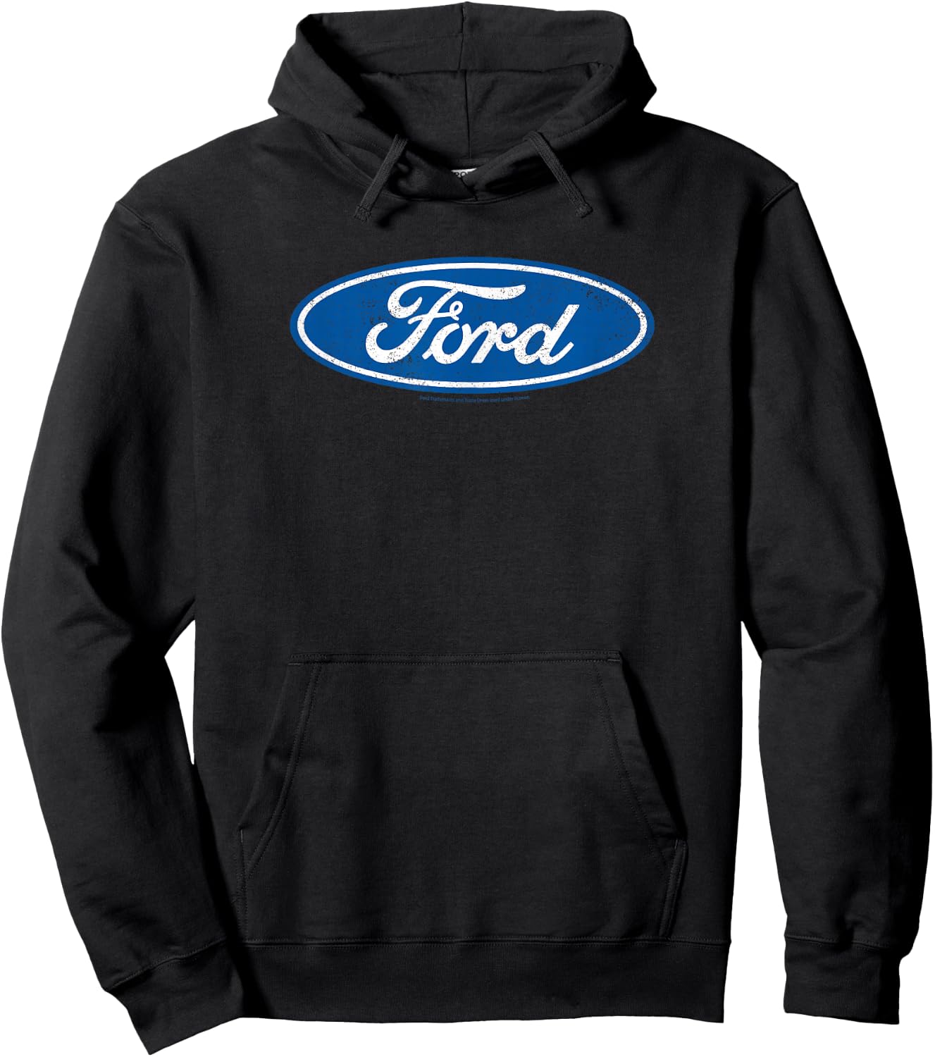 Ford – Oval Logo Aged Blue Hoodie - Hoodie | Black