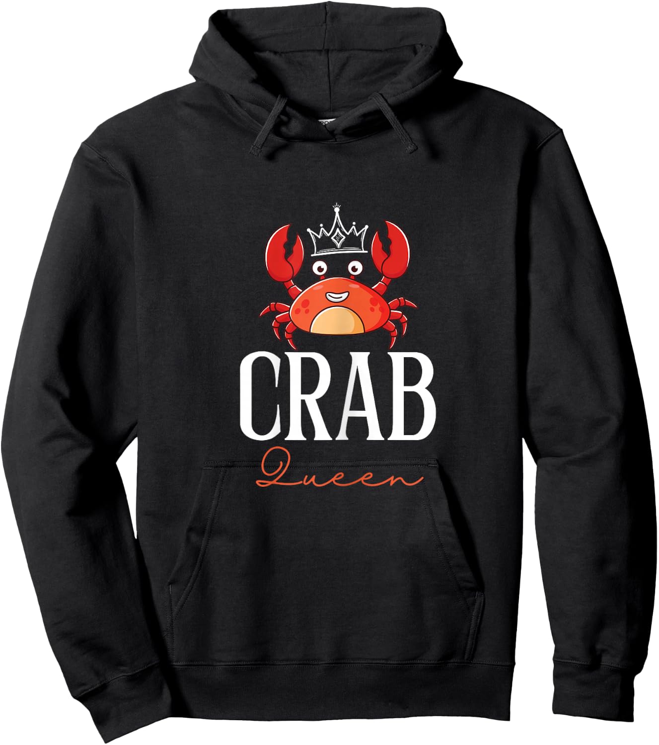 Funny Crab Queen | Ill-Tempered Person Grouch Hoodie - Hoodie | Black