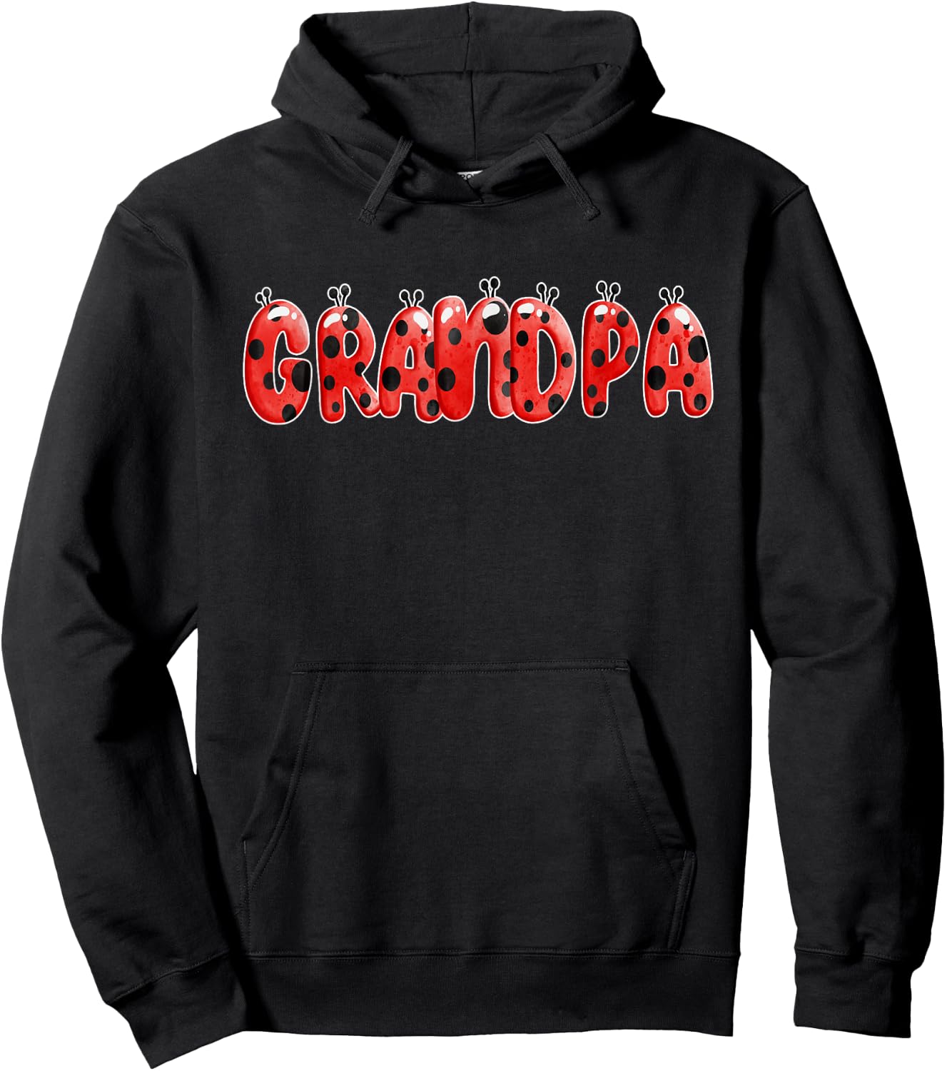Lady Bug Grandpa Grandpa Birthday Party Hoodie - Hoodie | Black