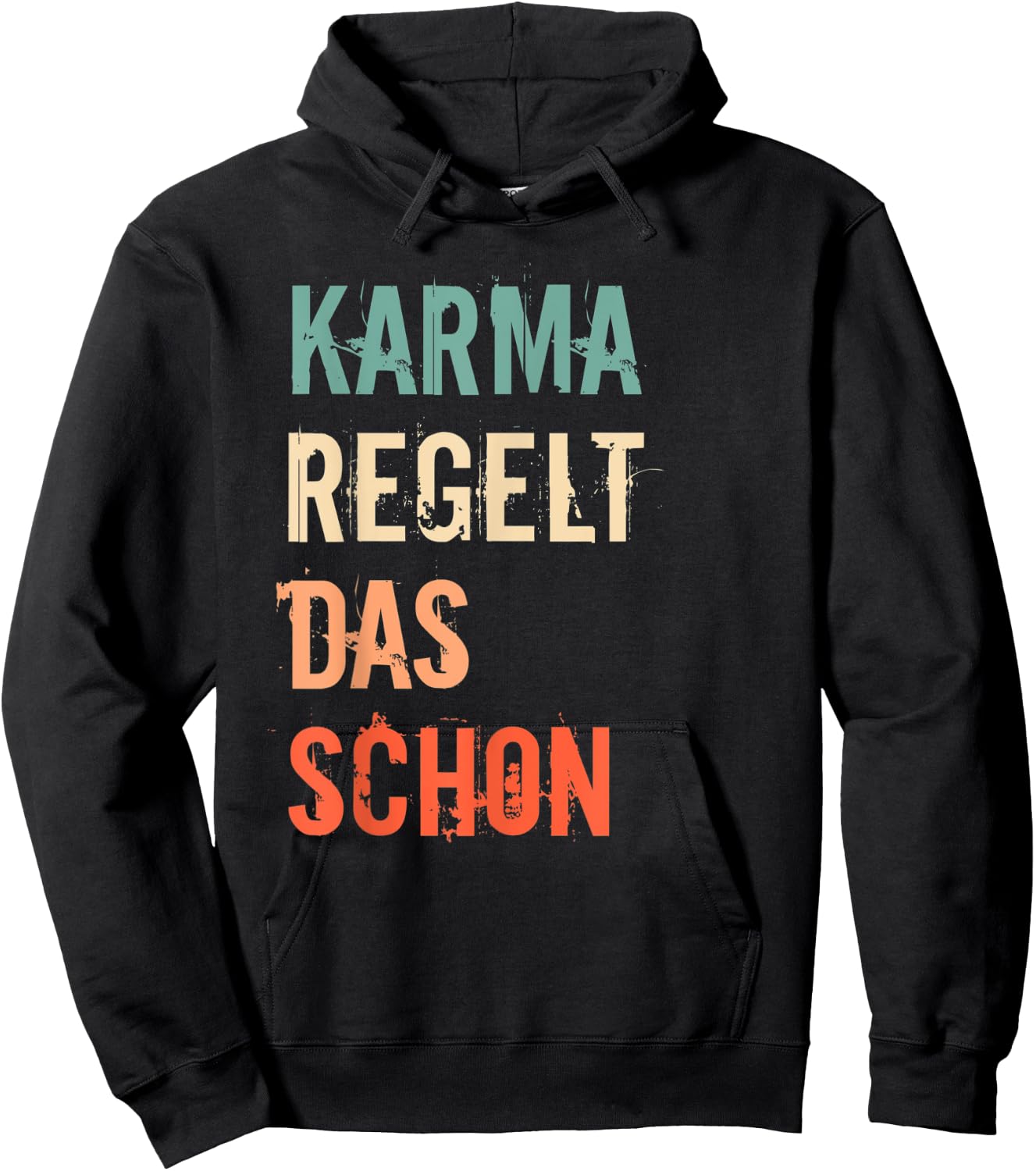 Meditation Entspannnung Sarkasmus Karma Regelt Das Schon Hoodie - Hoodie | Black