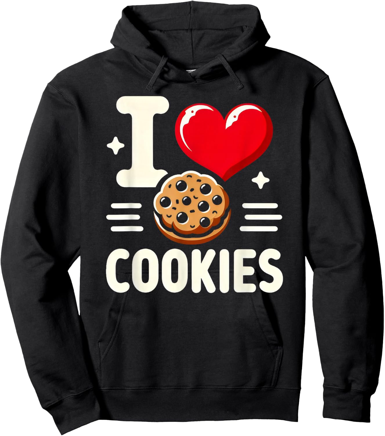 Cookie Lover Fun Cookie-Theme Hoodie - Hoodie | Black
