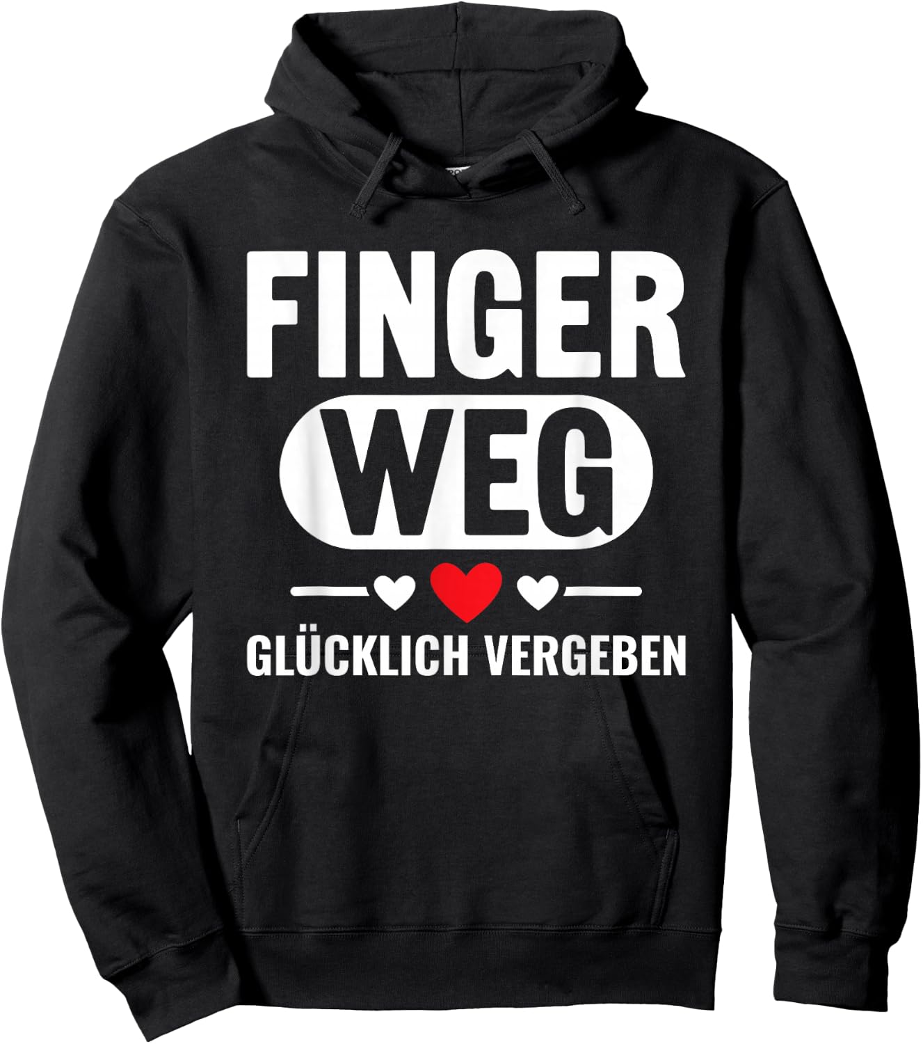 Nicht ansprechen Finger Weg Ich Bin Glücklich Vergeben Hoodie - Hoodie | Black