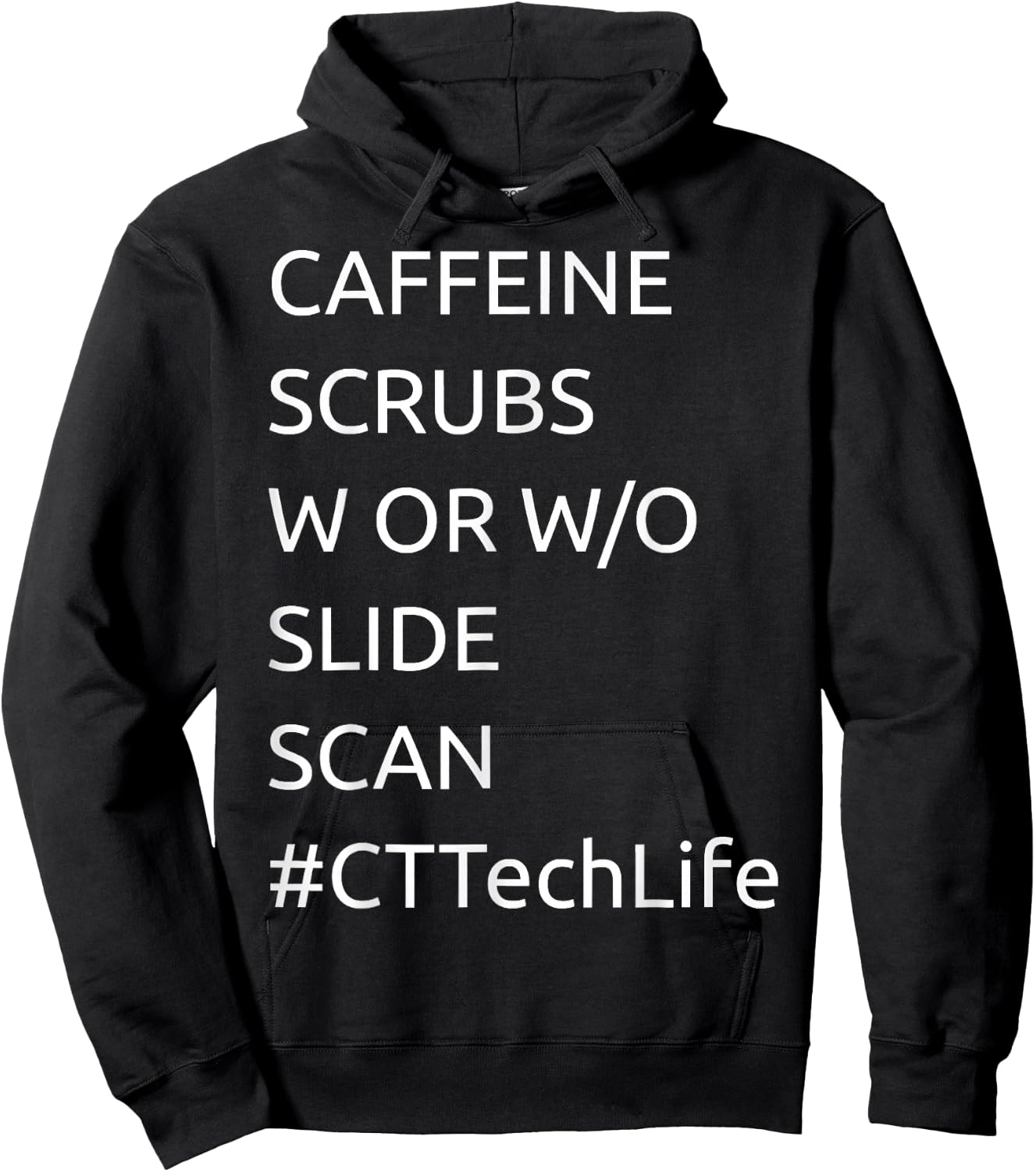 Caffeine Scru.bs Scan C_T Tech Lif.e Ca.t Scan X_Ray T.ee Hoodie - Hoodie | Black