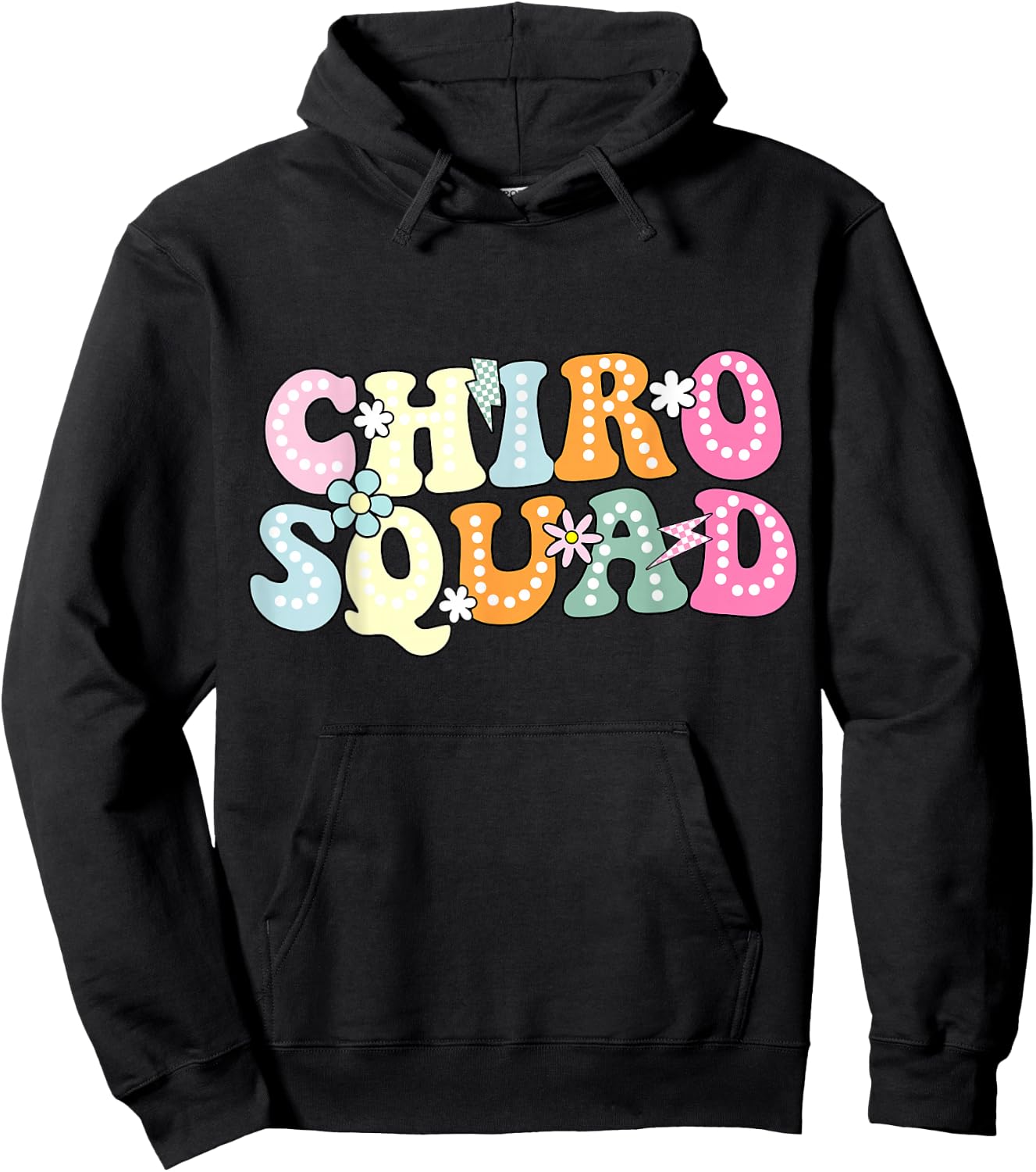 Chiro Squad Chiropractor Office Groovy Chiropractor Hoodie - Hoodie | Black