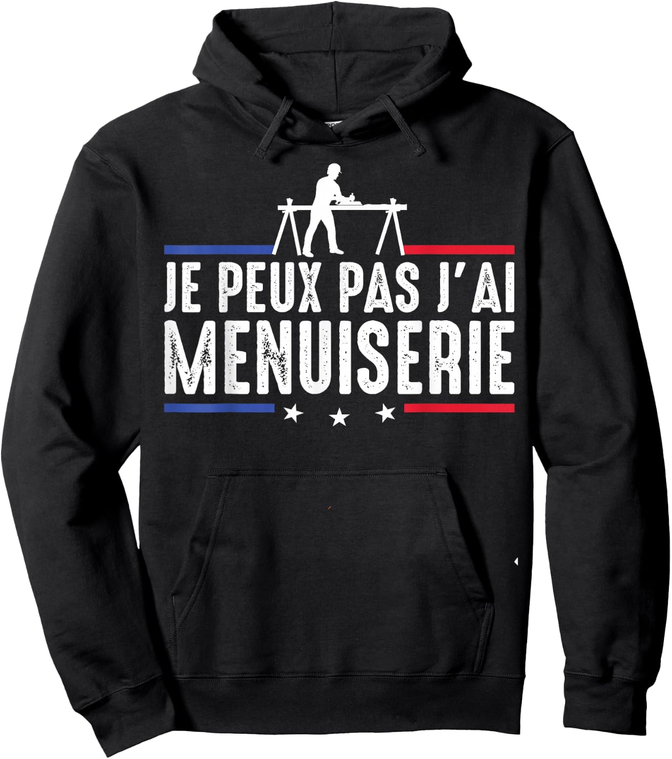 Je Peux pas j'ai carpentry carpenter DIY Funny , Black, S Hoodie - Hoodie | Black