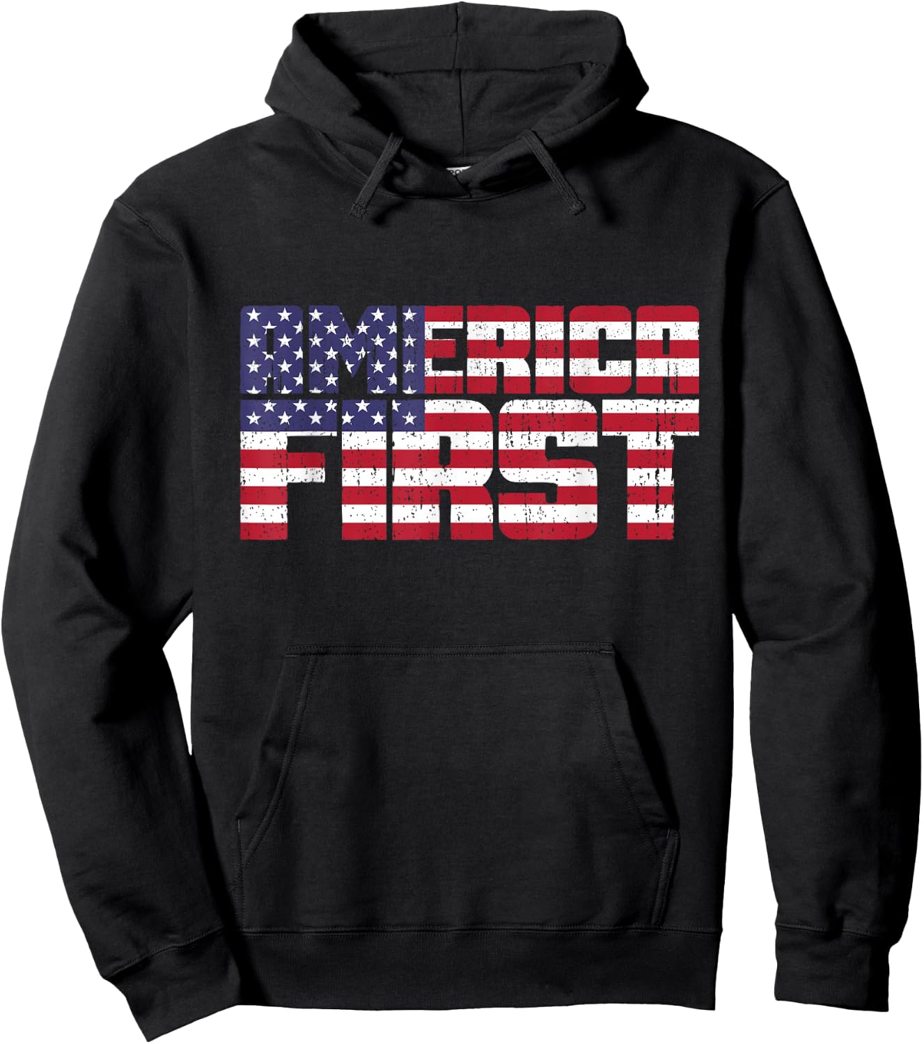 America First Hoodie - Hoodie | Black