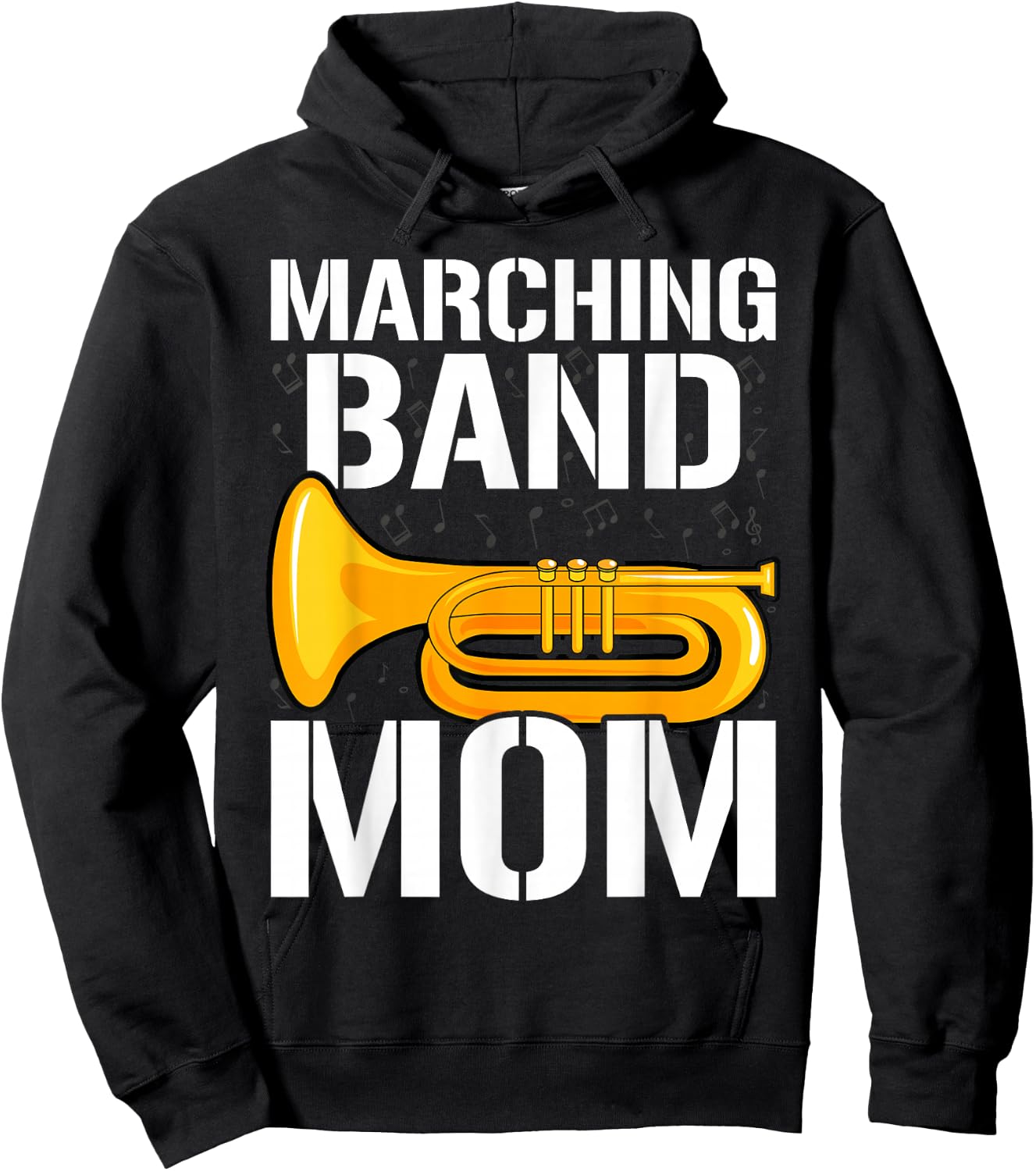 Band Mom Euphonium Baritone Hoodie - Hoodie | Black