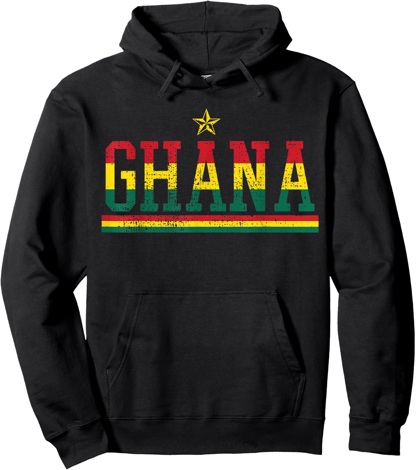 Ghana Country Flag Ghanaian Pride Hoodie - Hoodie | Black