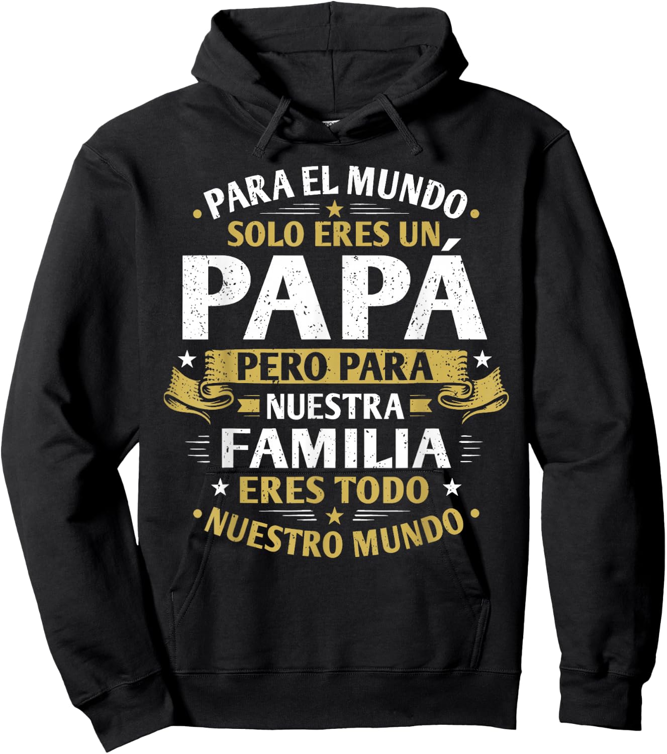 para El Mundo Solo Eres Un Papa Regalo Dia del Padre Hoodie - Hoodie | Black