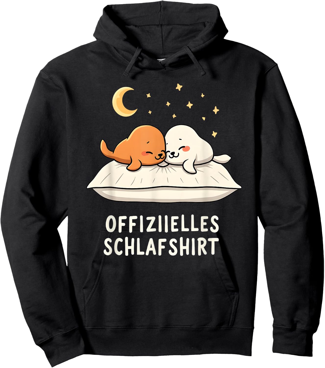 Official Sleep Shirt Seal , black Hoodie - Hoodie | Black