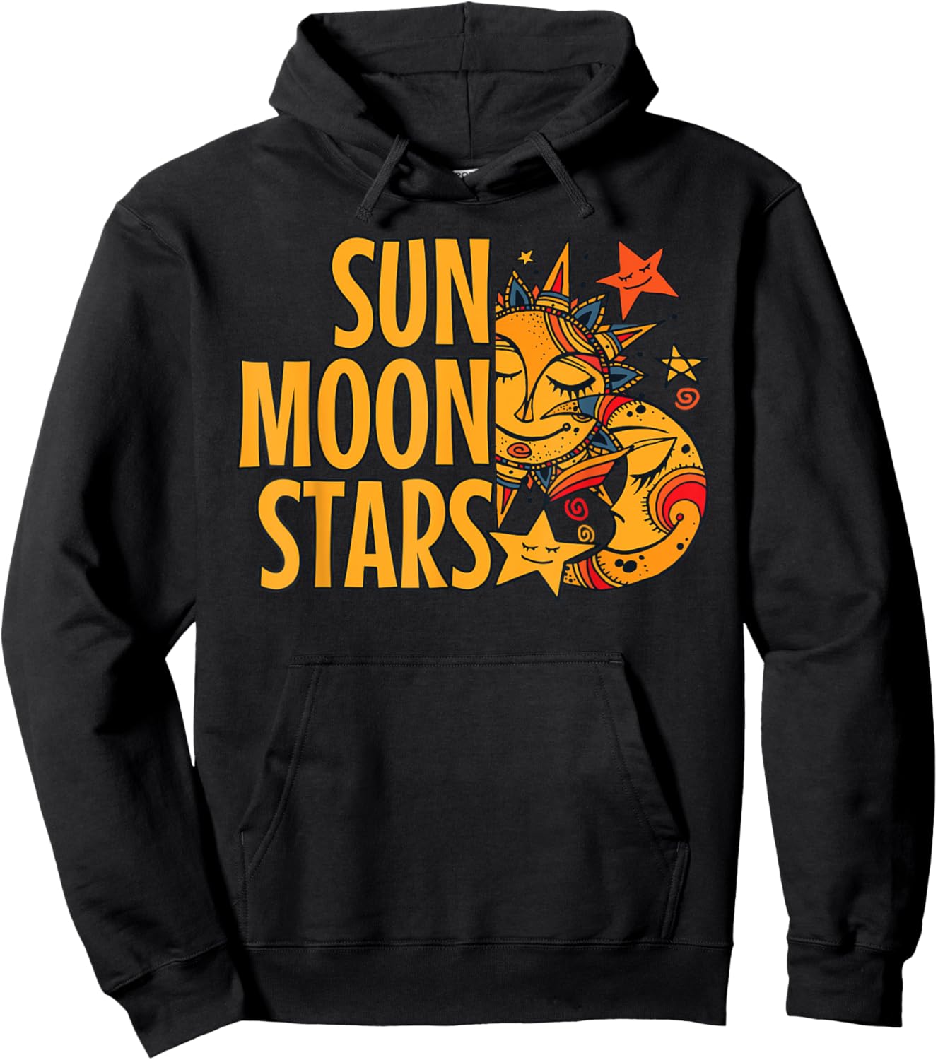 Sun Moon Stars Shirt Cute Hoodie - Hoodie | Black