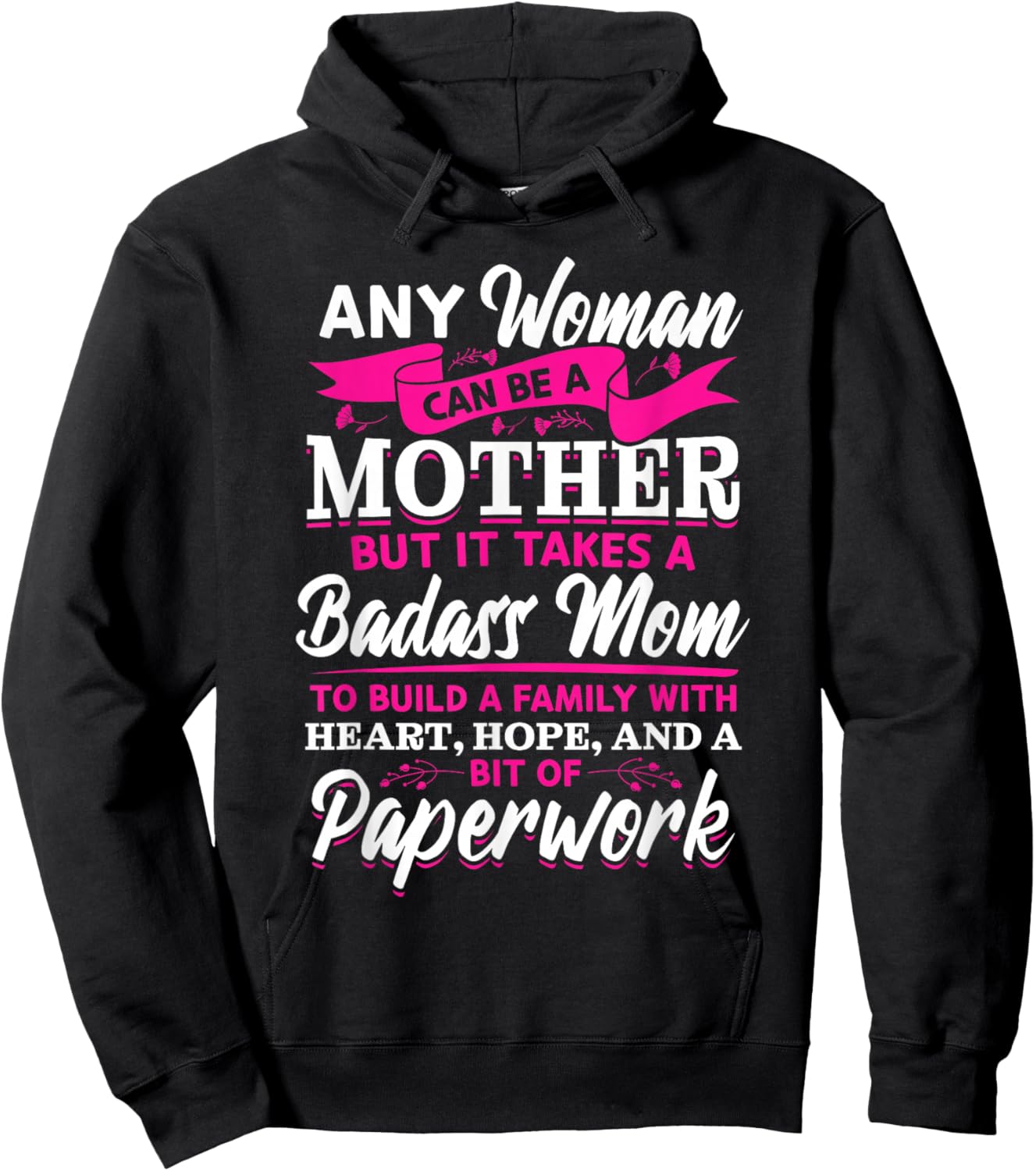Adoption Mom Adoptive Mother For Mother's Day Hoodie - Hoodie | Black