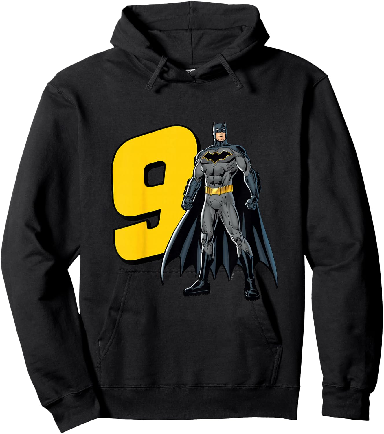 Kids Batman Super Hero 9th Birthday Hoodie - Hoodie | Black
