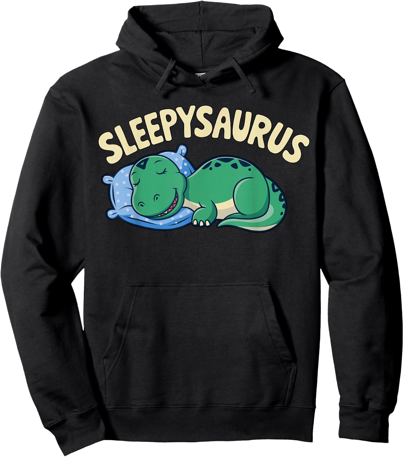 Sleepysaurus T-Rex Sleeping Hoodie - Hoodie | Black