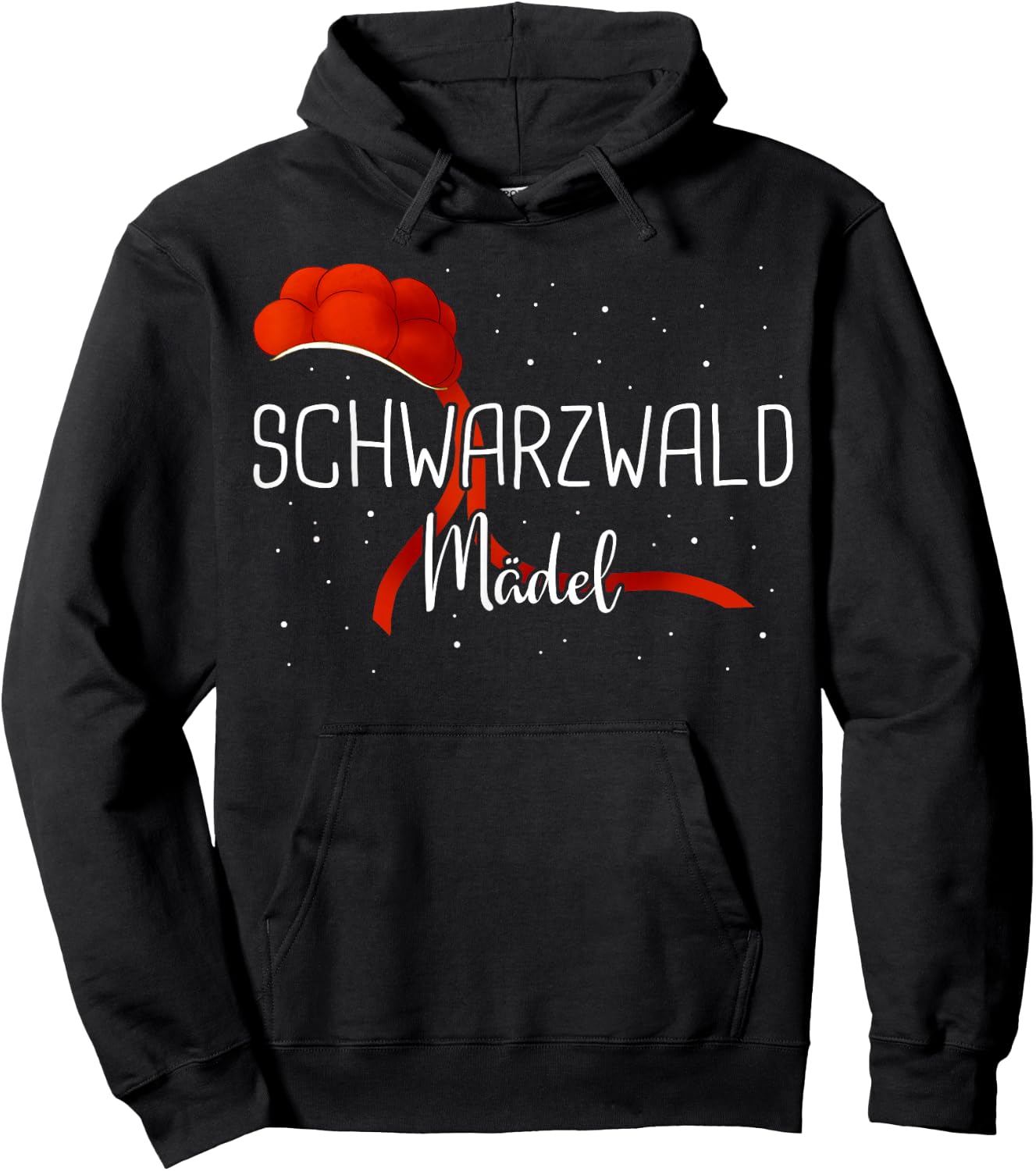 Black Forest Württemberg Bollenhut , black Hoodie - Hoodie | Black