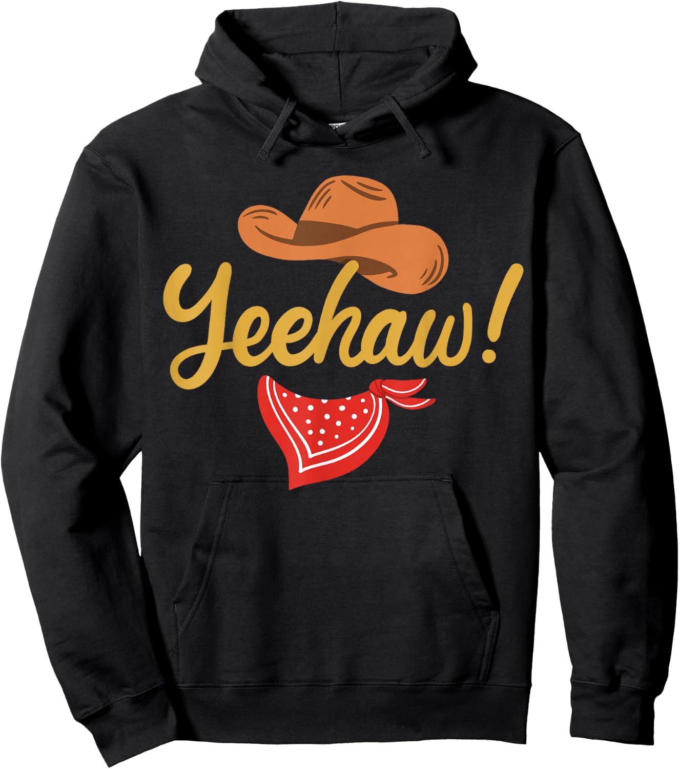 Yeehaw Cowboy Cowgirl Western Country Rodeo Hoodie - Hoodie | Black