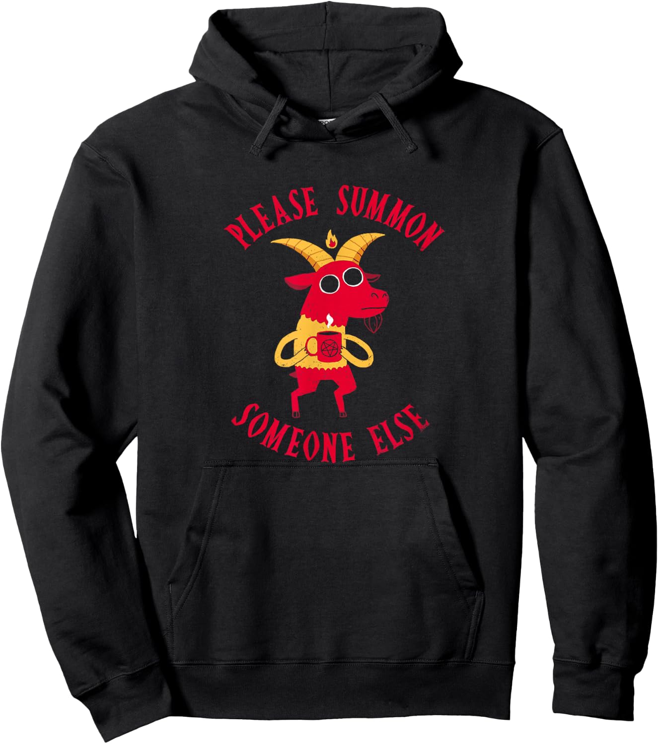 Funny Devil: Summon Someone Else - Official DinoMike Design Hoodie - Hoodie | Black