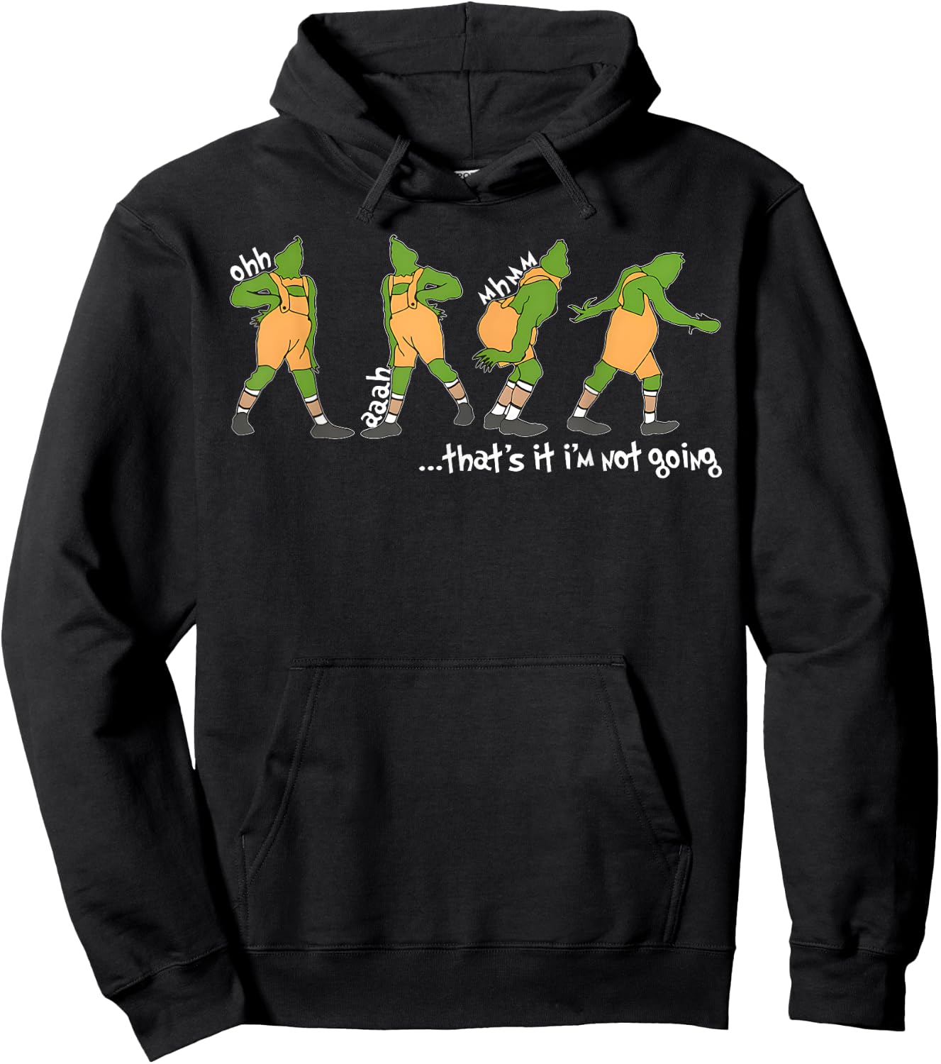Funny Xmas That's It I'm Not Going Christmas Clothing Santa Hoodie - Hoodie | Black