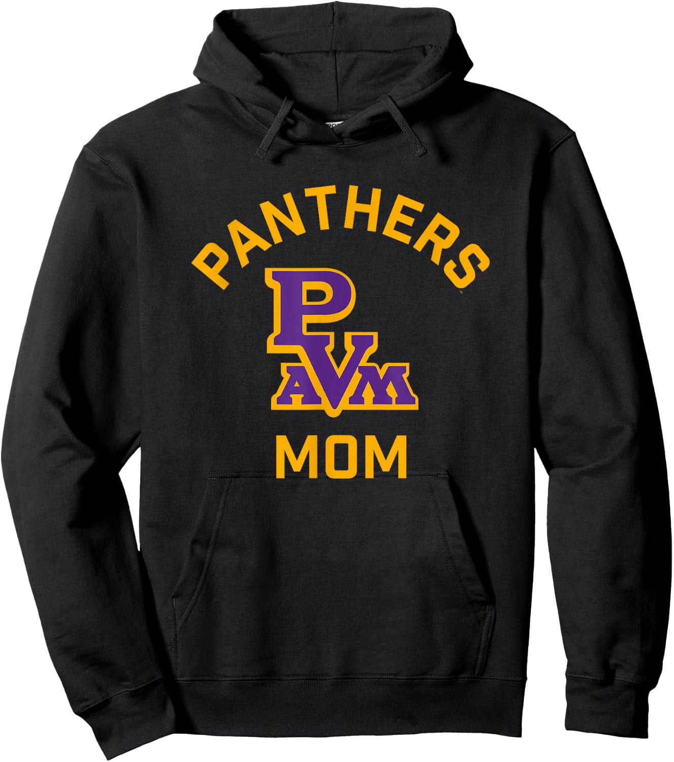 Prairie View A&M University Panthers Arched Mom Hoodie - Hoodie | Black