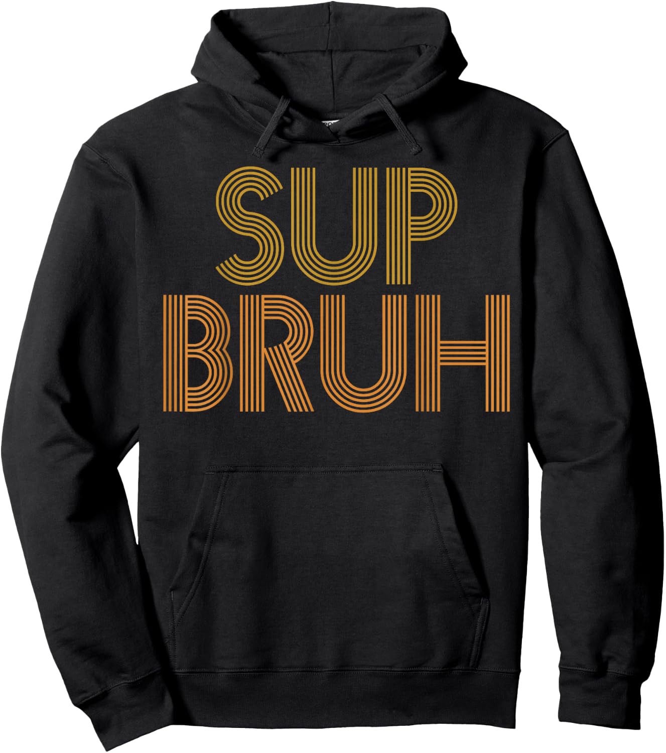 What's Up Bro Slang As Sup Bruh Funny Gag Hoodie - Hoodie | Black