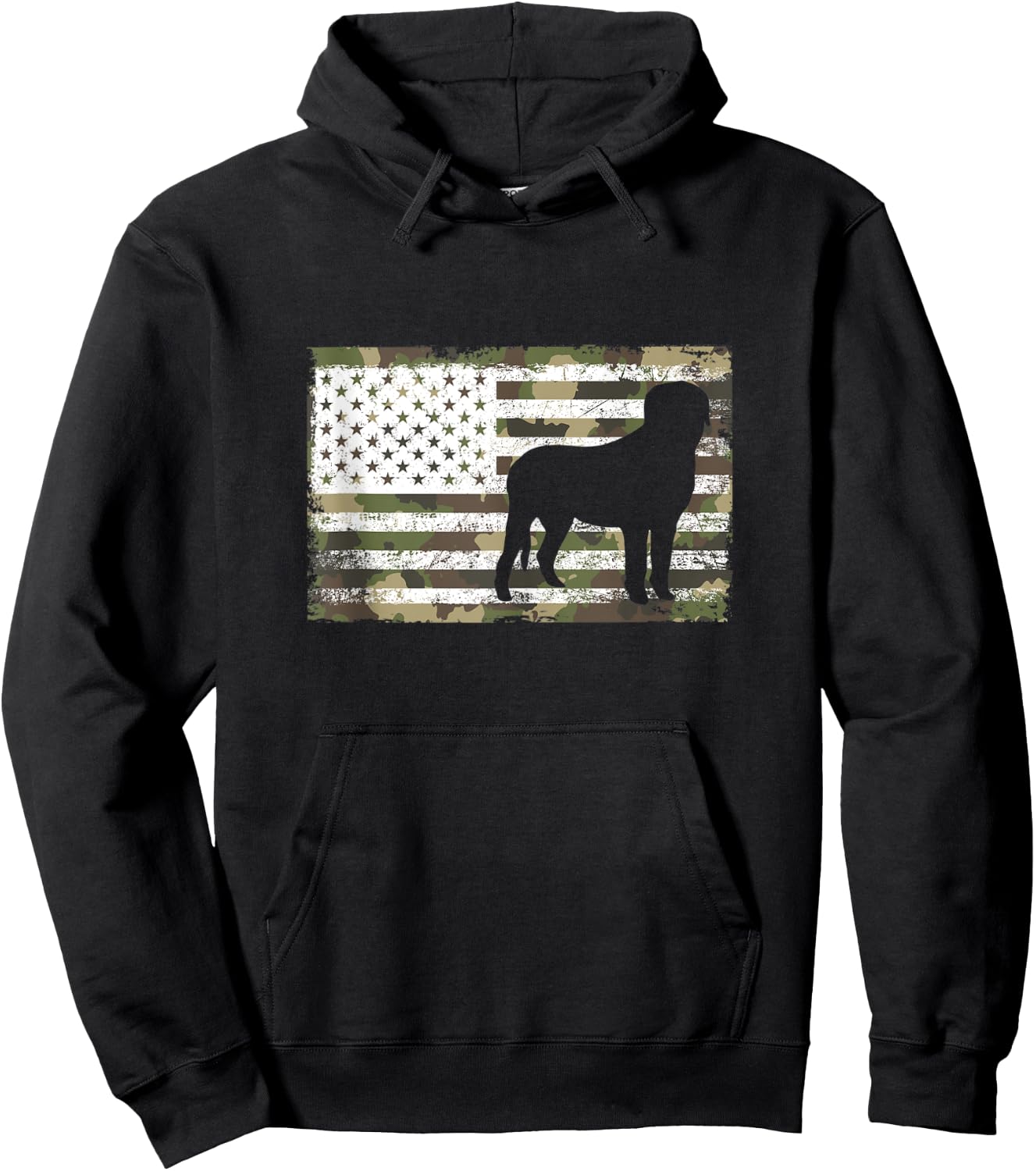 Funny English Mastiff Dog Mastiffs Dog Camouflage Hoodie - Hoodie | Black