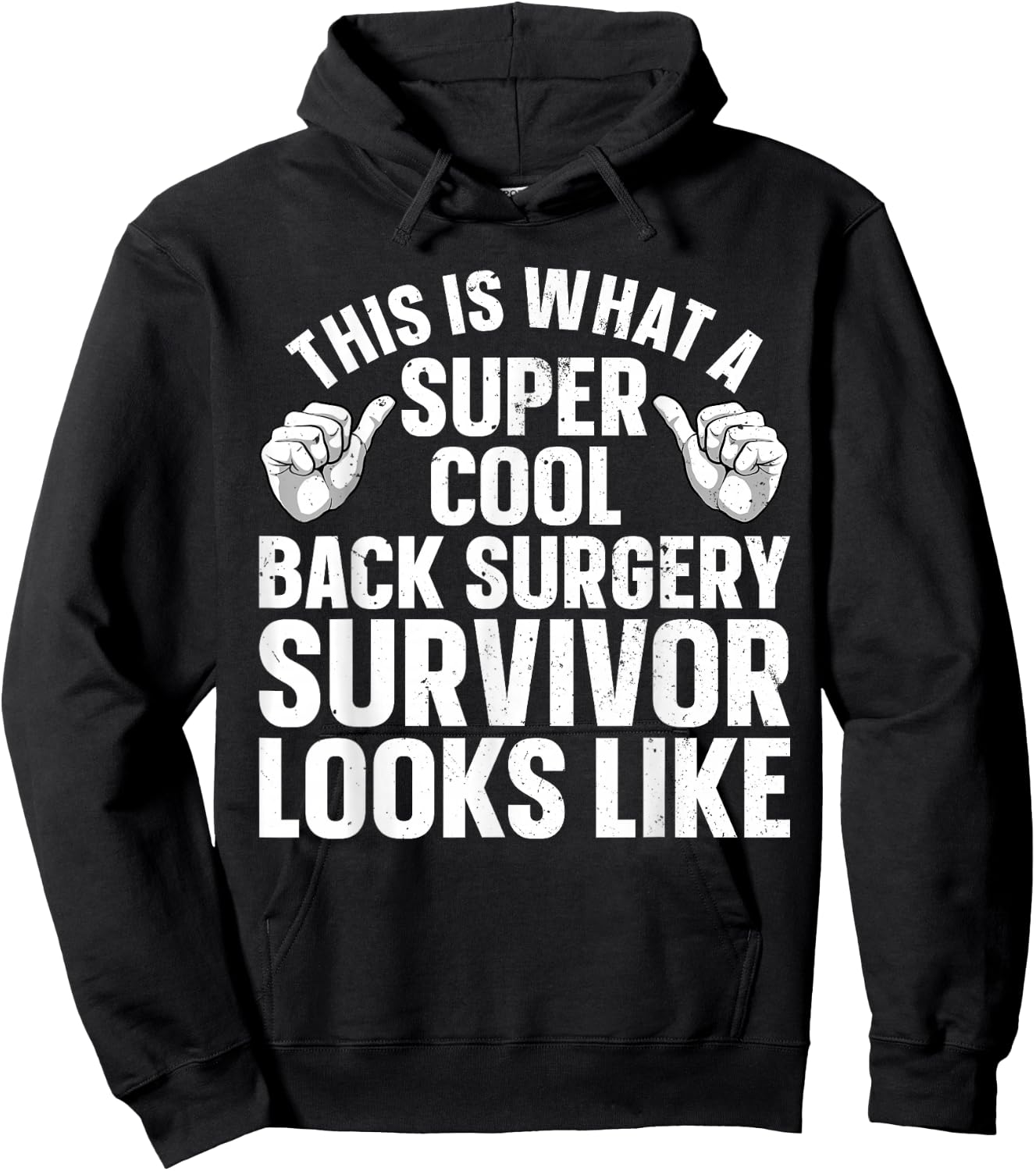 Back Surgery Recovery Design Women Post Back Surgery Hoodie - Hoodie | Black