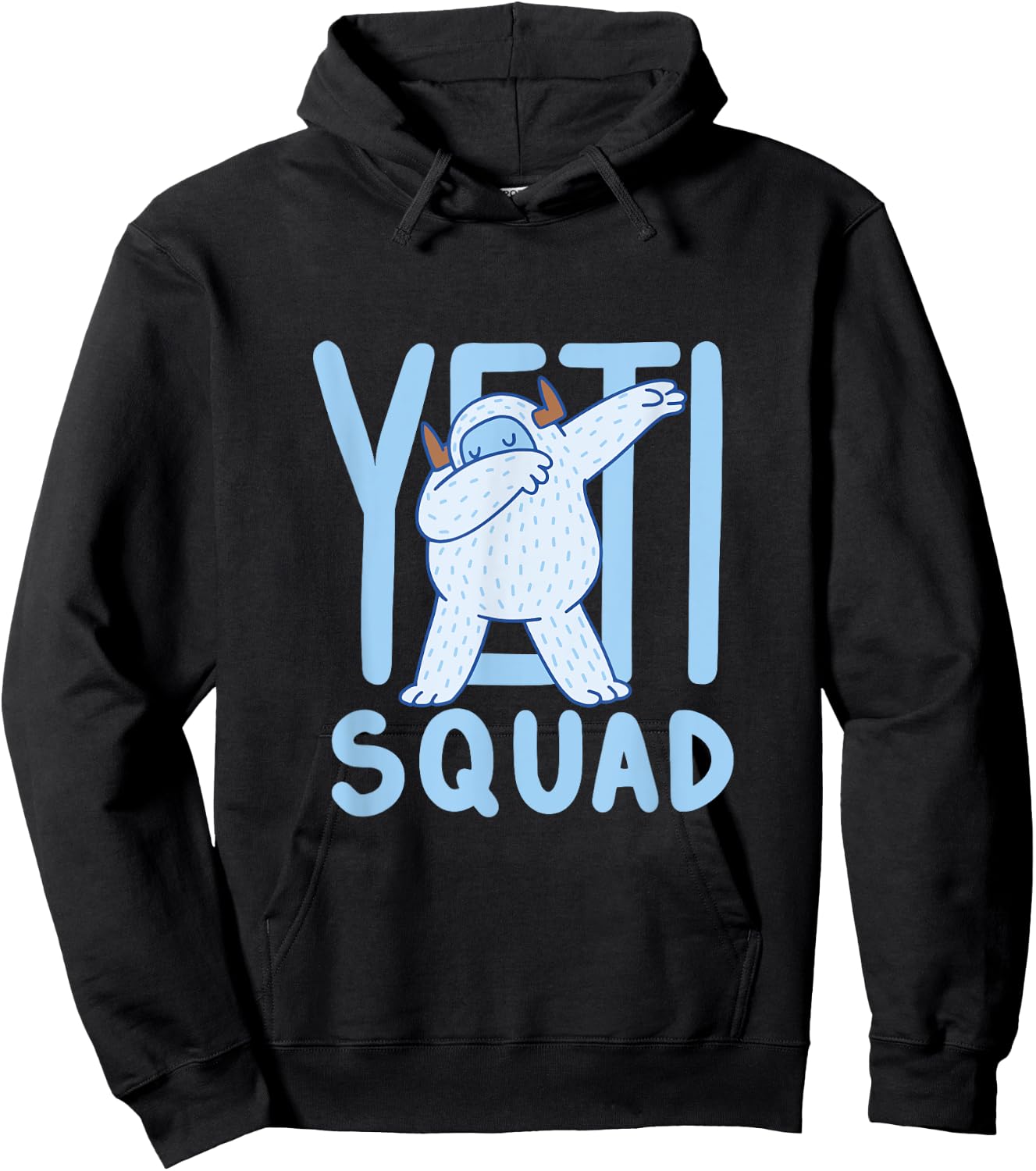Dabbing Yeti / Yeti Dab / Yeti Squad / Believe Bigfoot Party Hoodie - Hoodie | Black