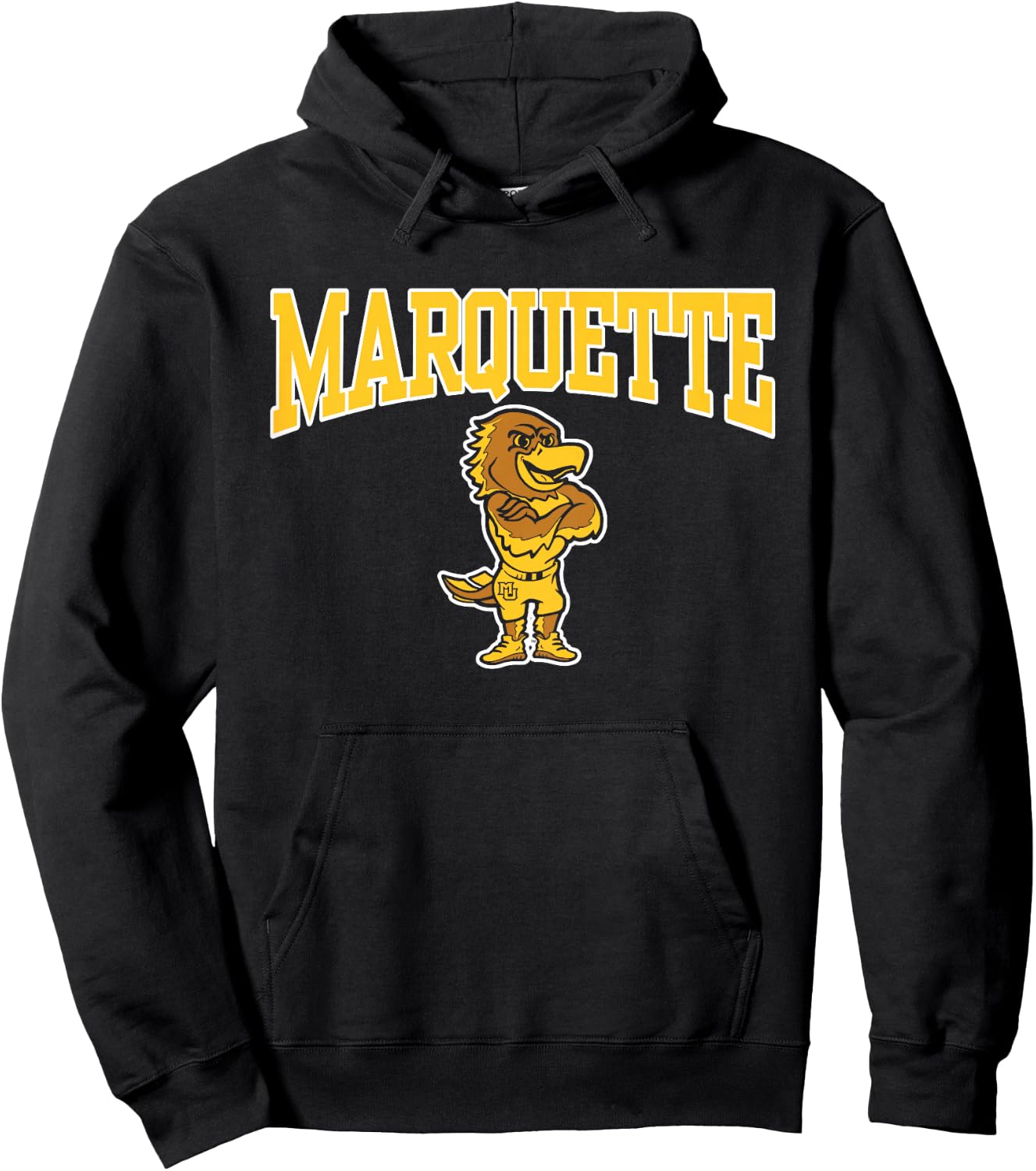 Kids Marquette Golden Eagles Kids Mascot Navy Officially Licensed Hoodie - Hoodie | Black