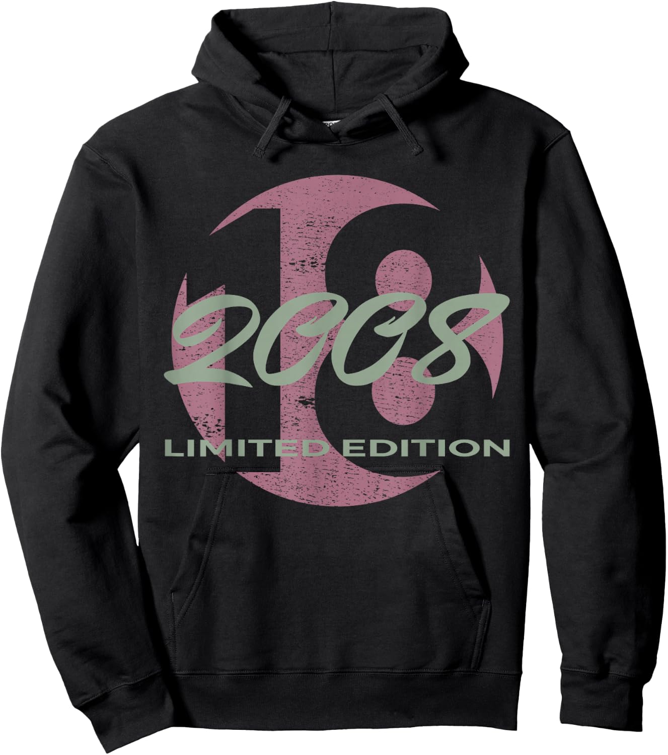 18. Geburtstag Mädchen Junge 18 Jahre 2008 Lustig Geschenk Hoodie - Hoodie | Black