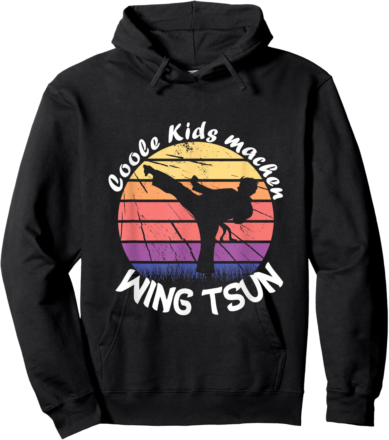 Coole Kids machen Wing Tsun | Martial Arts Training Wing Tsun , black Hoodie - Hoodie | Black
