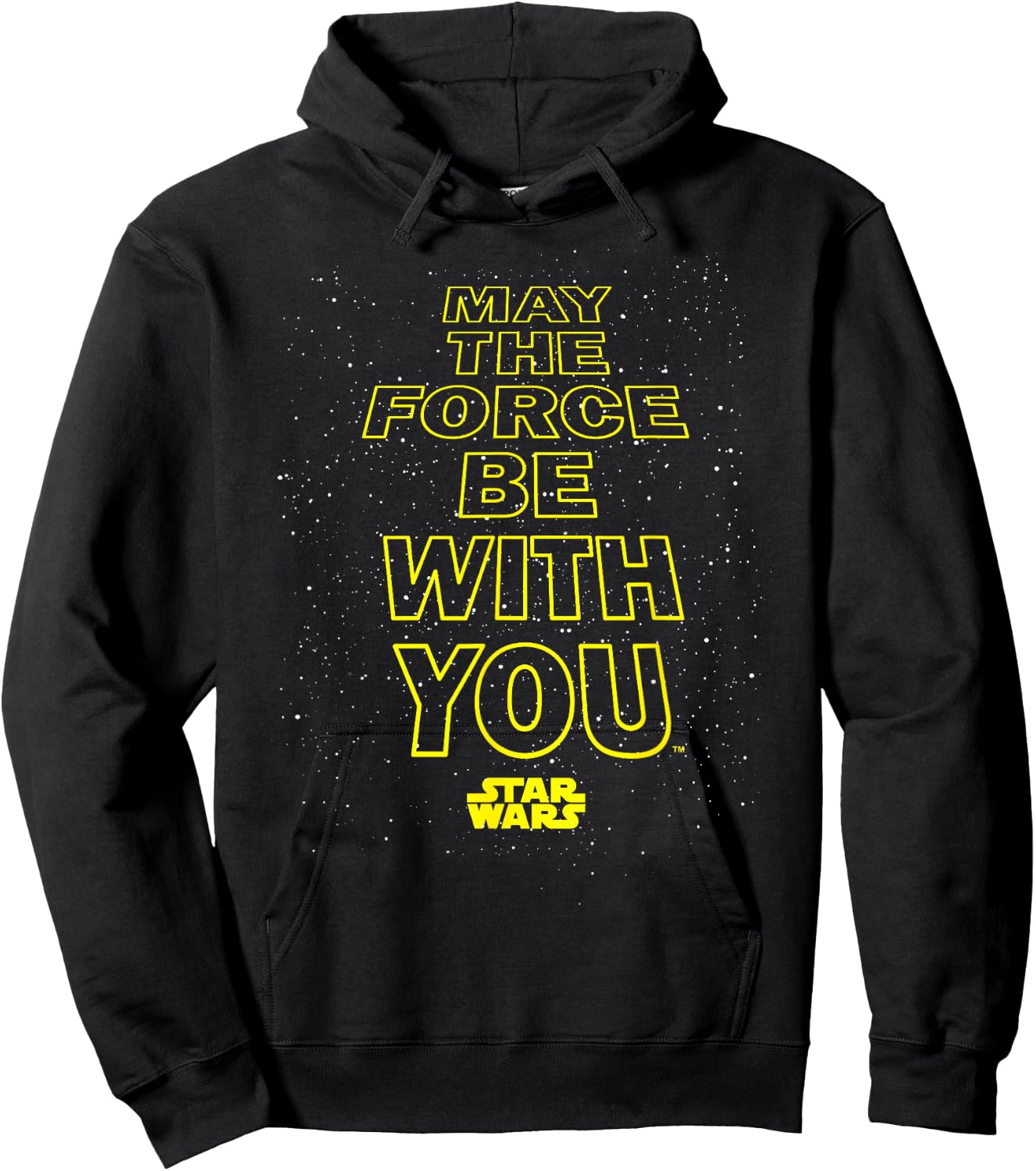 Star Wars May The Force Be With You Quote Hoodie - Hoodie | Black